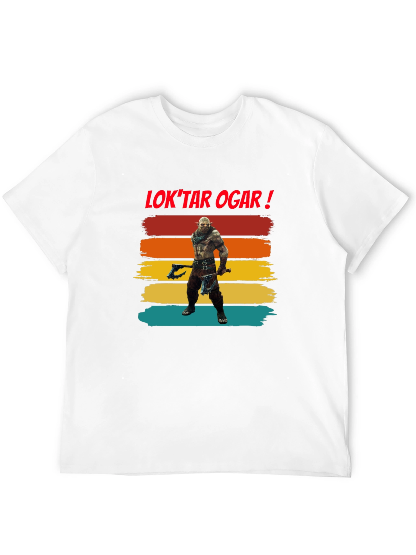 Black Lok'tar Ogar Orc T-Shirt view 12