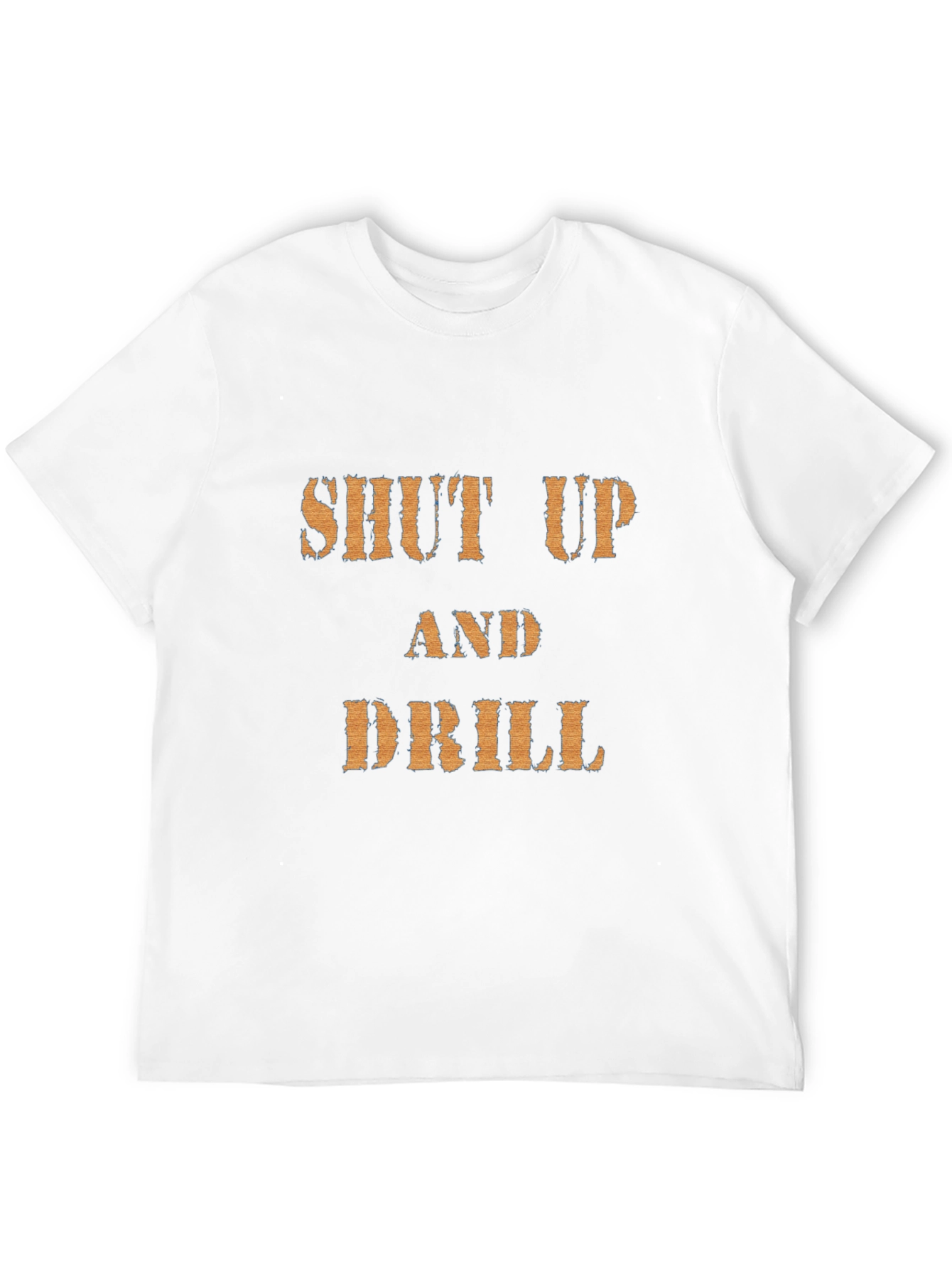 Black Shut Up and Drill Graphic Tee - Black Cotton T-Shirt view 12