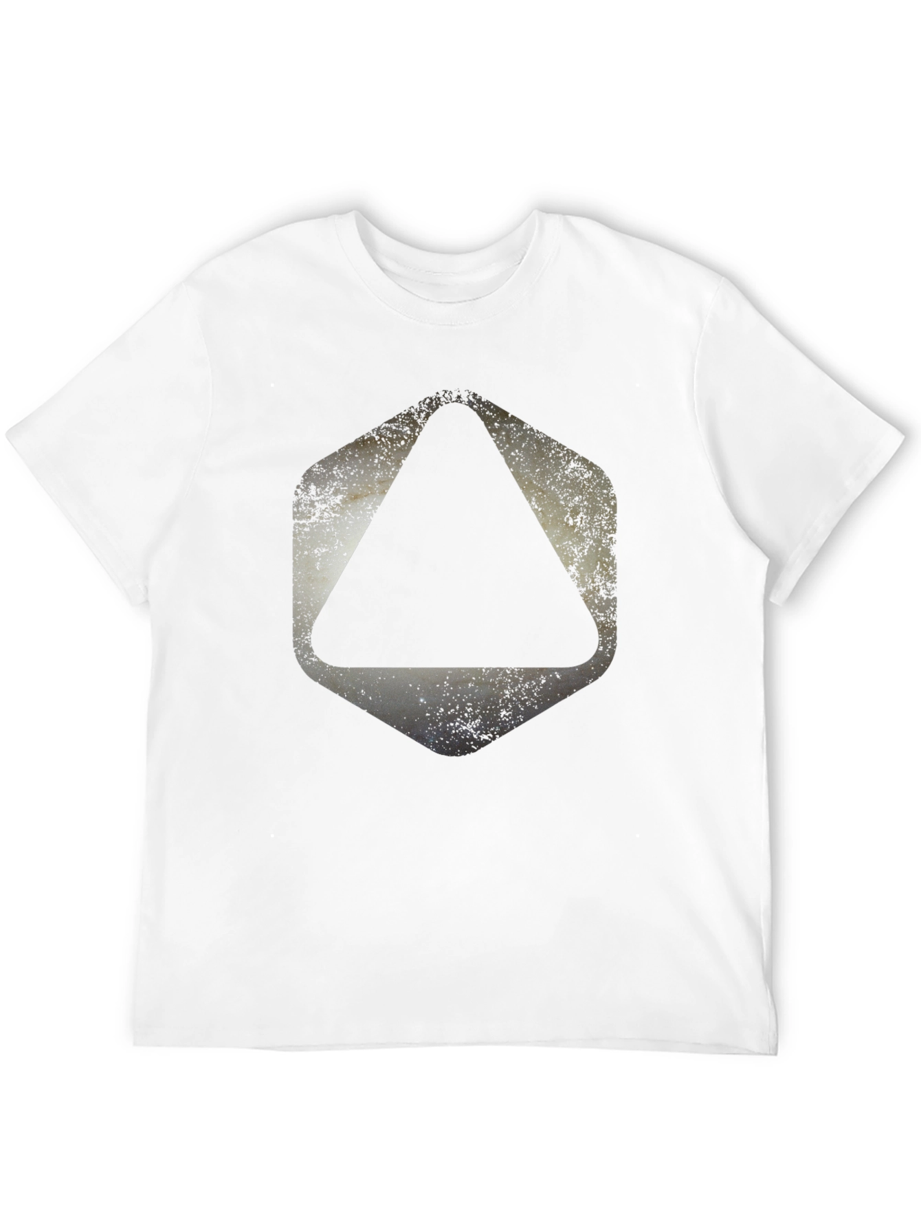 Black Geometric Graphic Print Black T-Shirt view 12