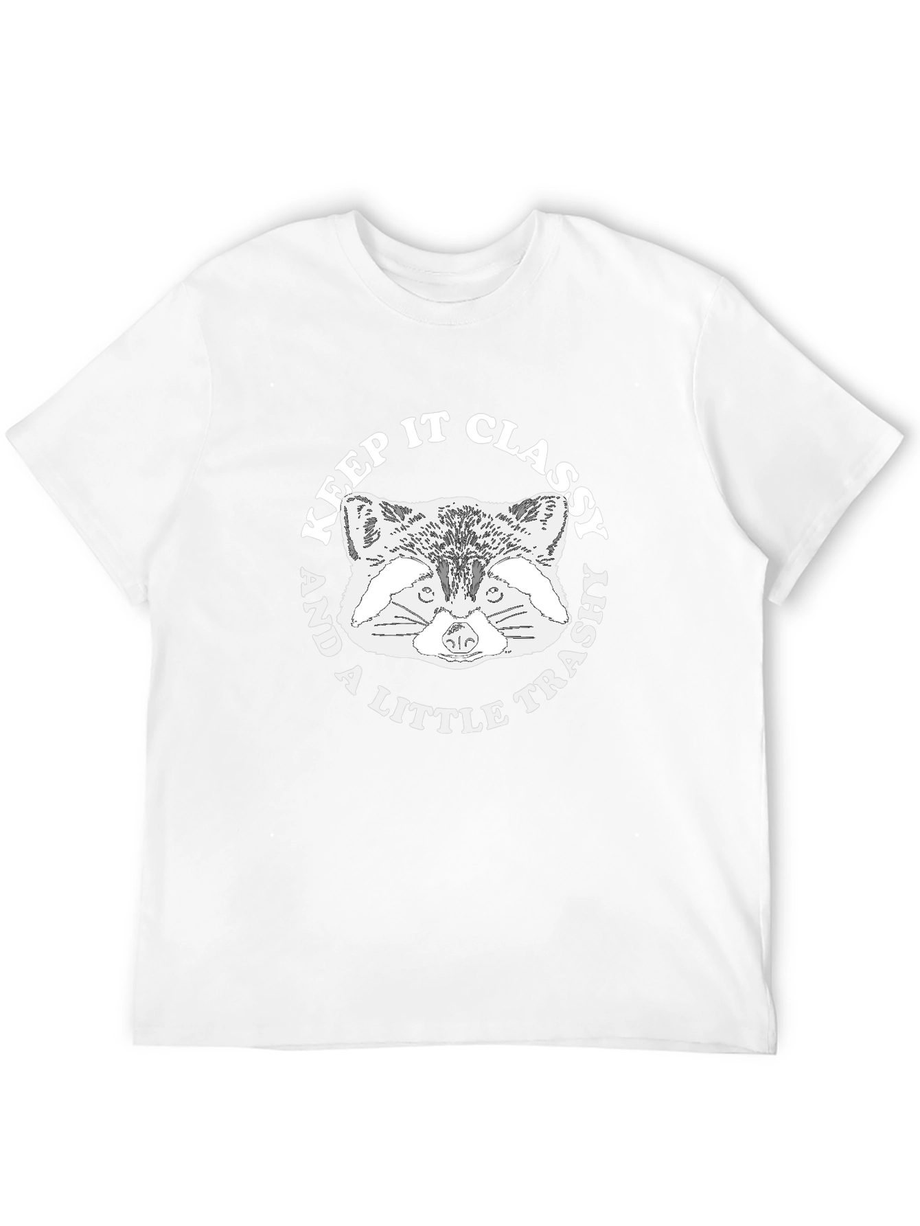 Black Keep It Classy & a Little Trashy Raccoon Graphic Tee view 12