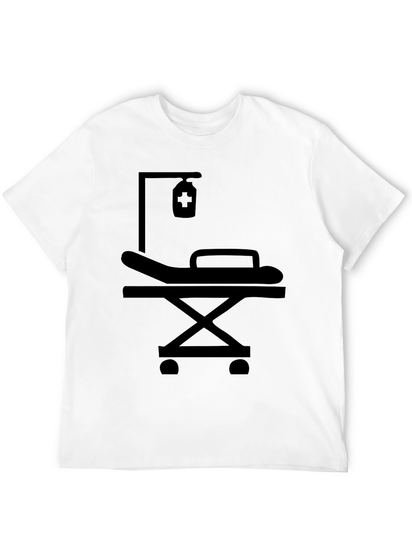 Black Medical Gurney Graphic T-Shirt view 12