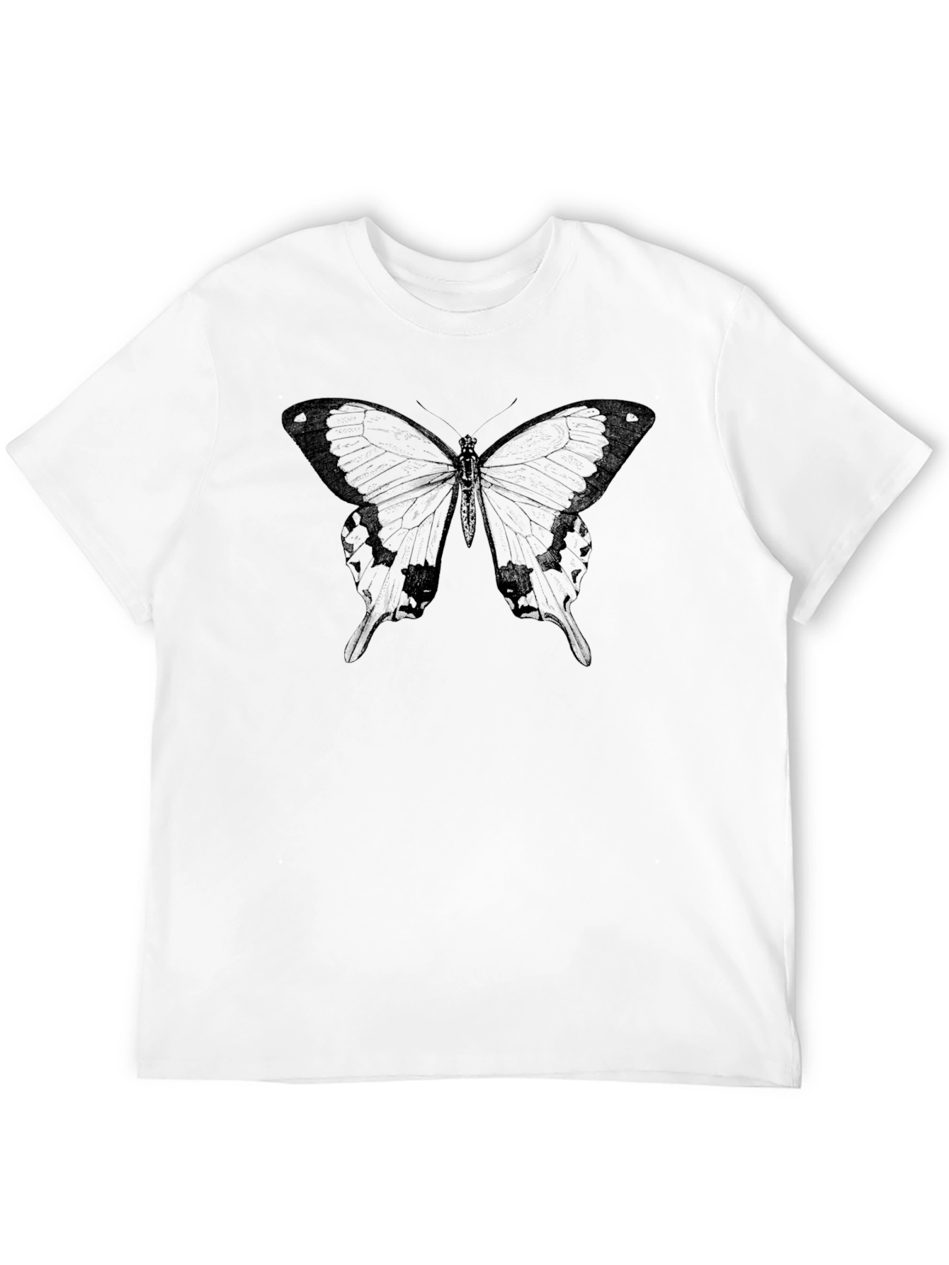 Black Butterfly Graphic Tee - Stylish Men's T-Shirt - 12