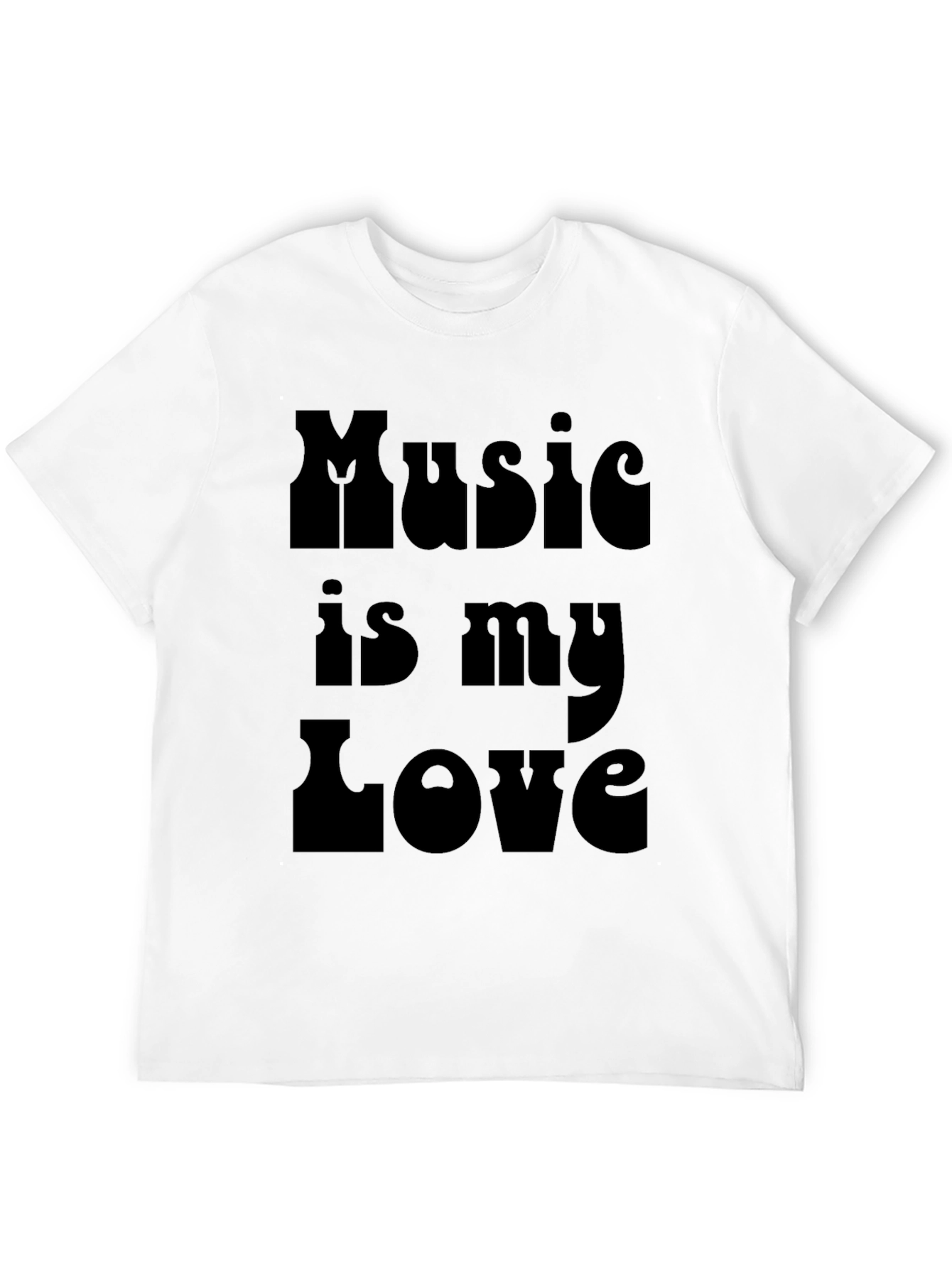 Black Music is My Love Black Graphic Tee view 12
