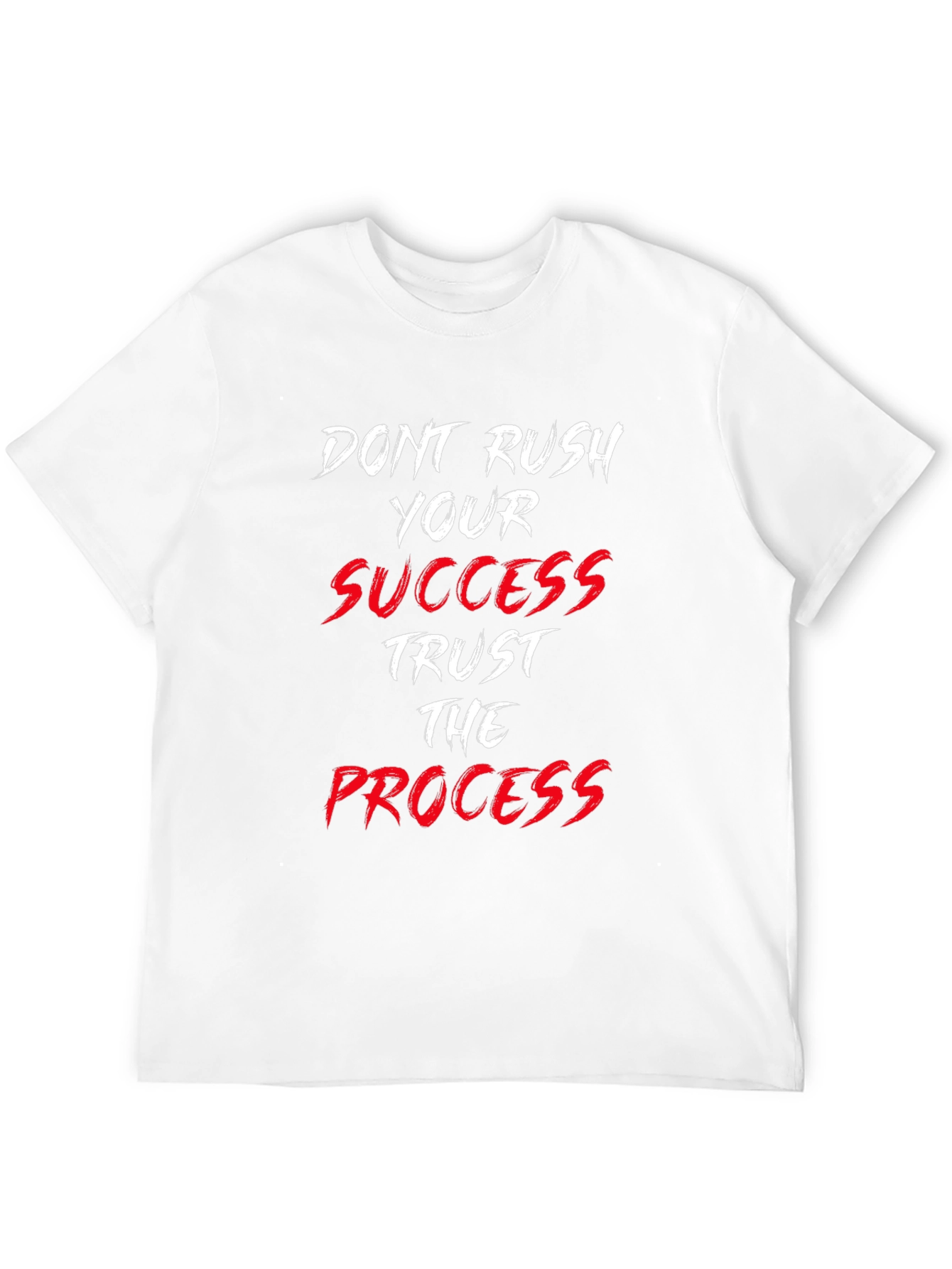 Black Motivational Graphic Tee - Don't Rush Success view 12