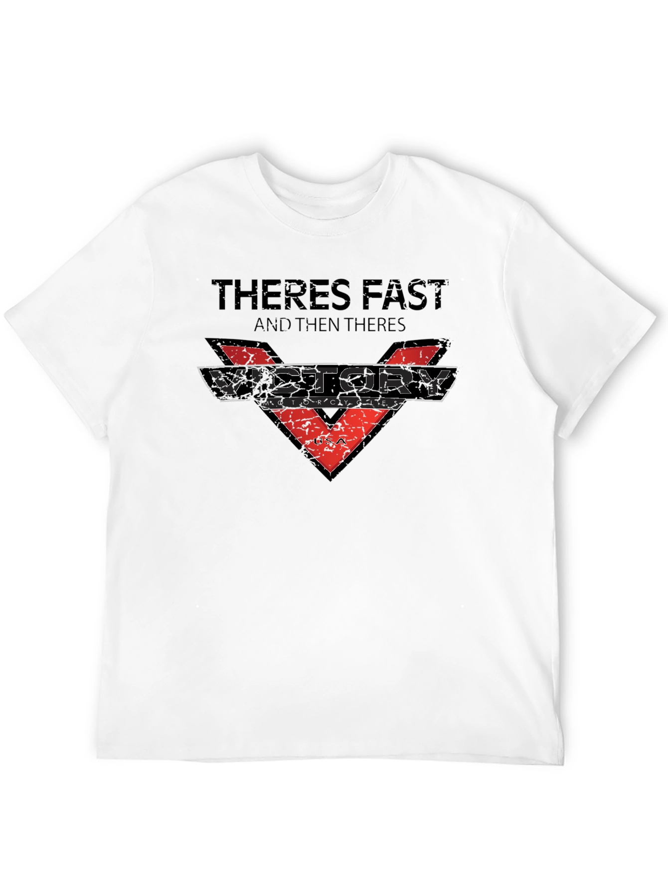 Black Victory Motorcycles Graphic T-Shirt view 12
