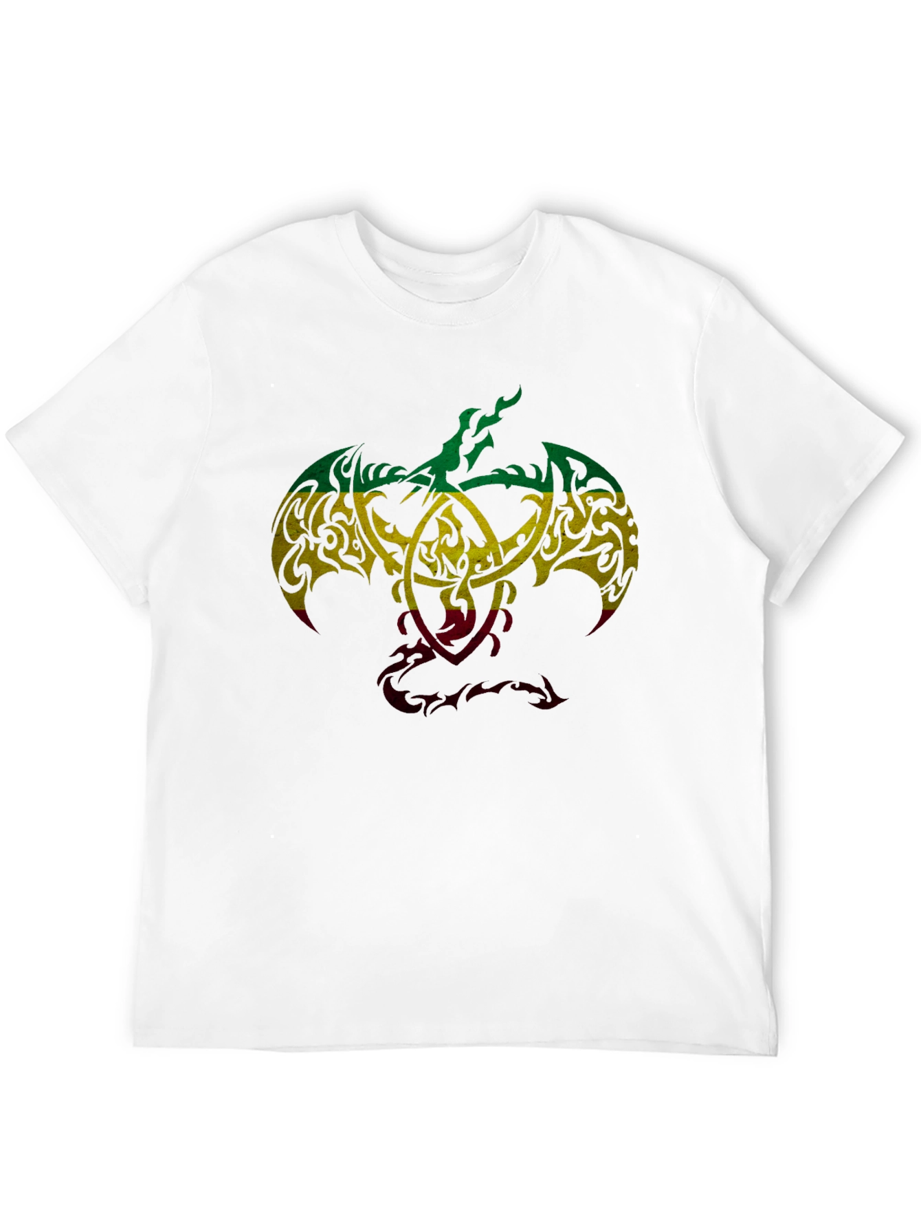 Black Rasta Tribal Dragon Graphic T-Shirt - Unique Design view 12