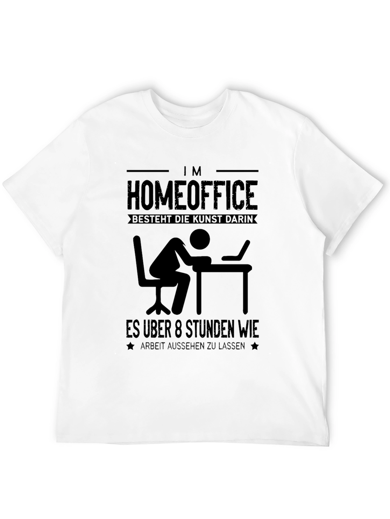 Black Funny Home Office T-Shirt - Work From Home Humor view 12