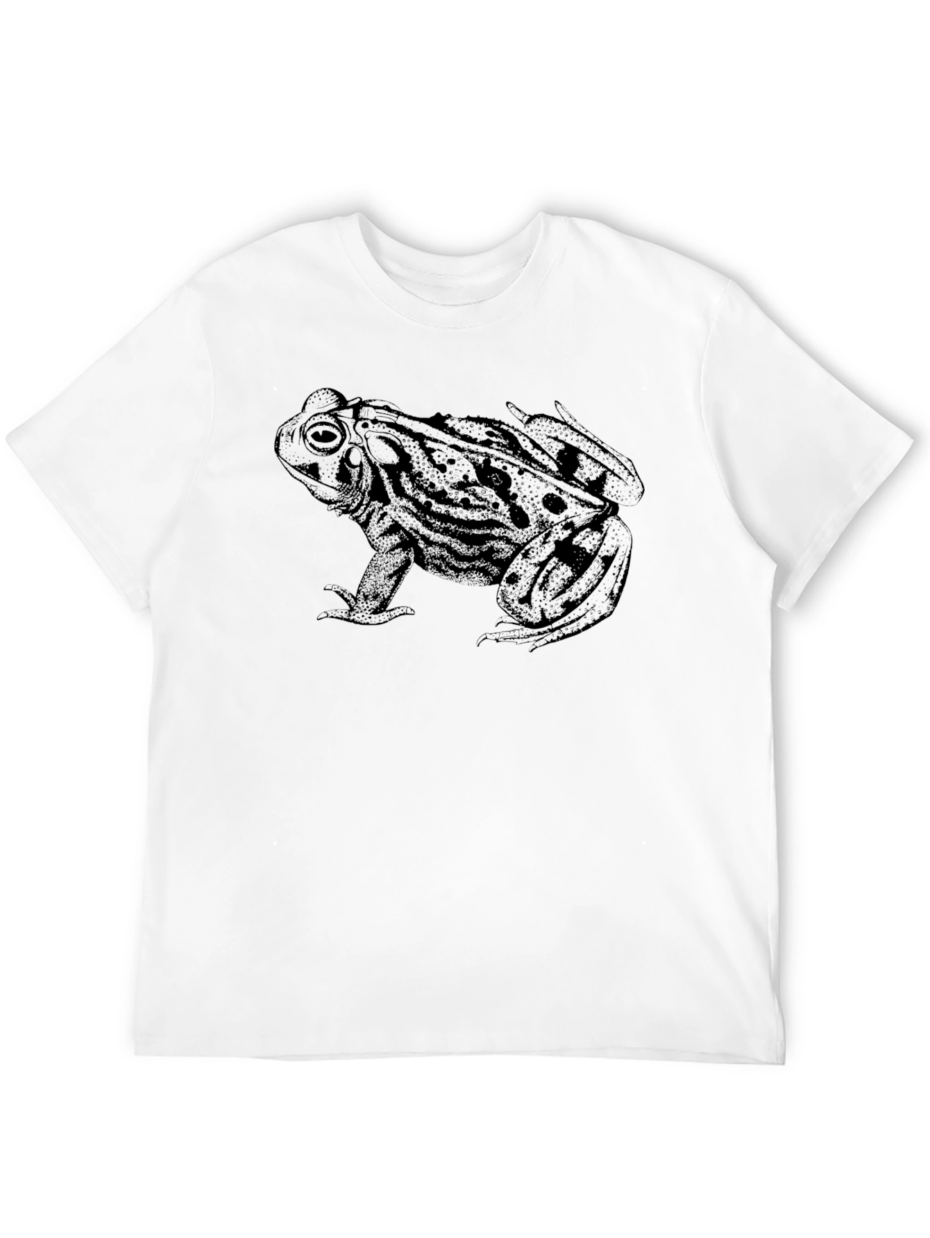 Black Black Frog Graphic T-Shirt - Men's Casual Tee view 12