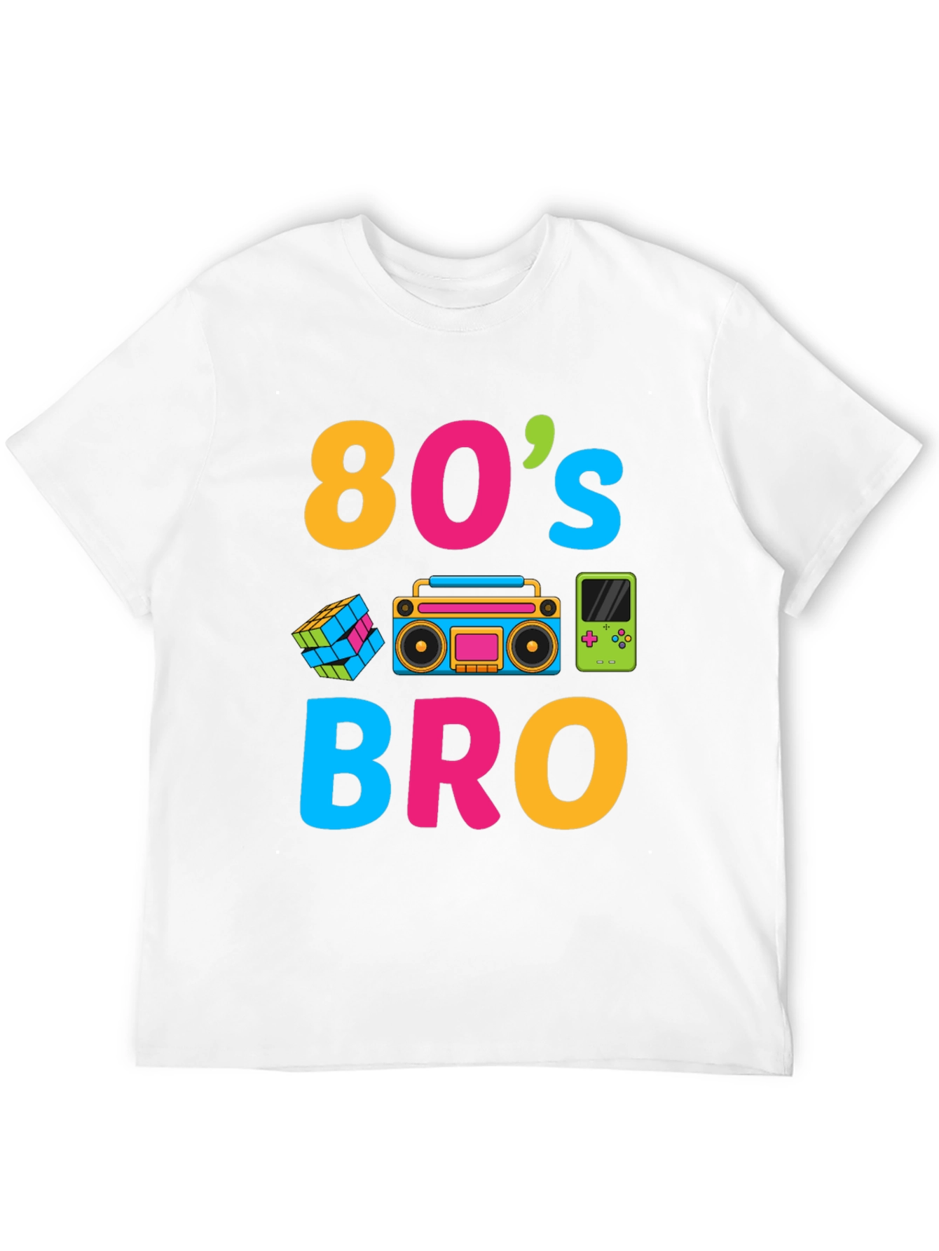 Black 80's Bro Graphic Tee - Retro Style view 12