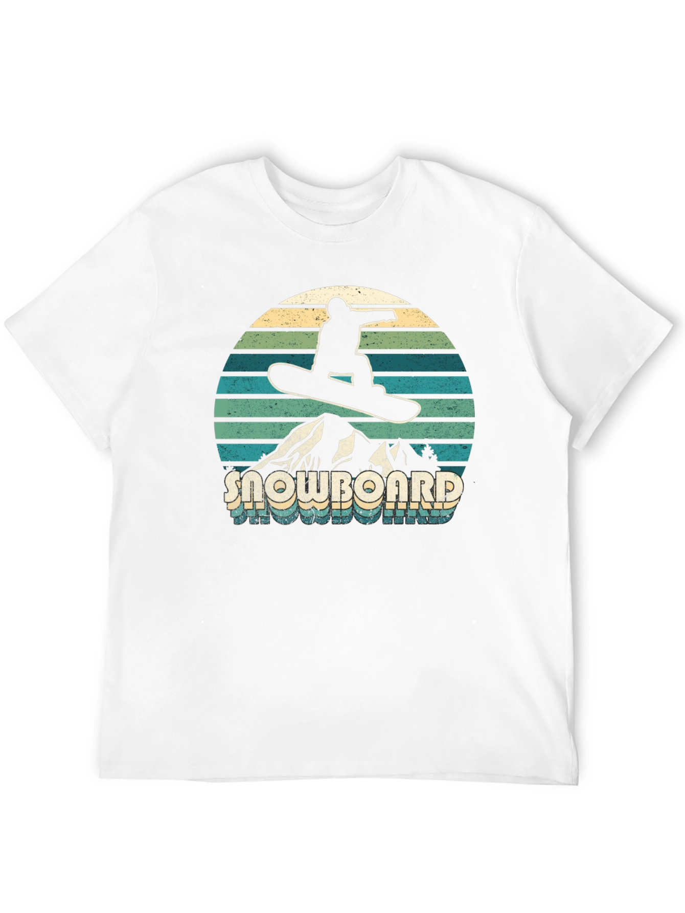 Black Retro Snowboarder Graphic Tee - Vintage Style view 12