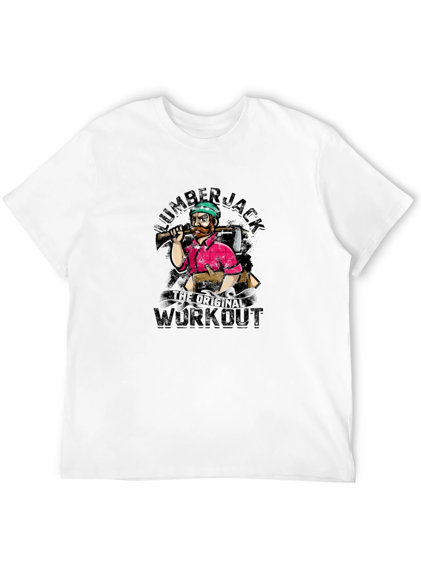 Black Lumberjack Workout Graphic Tee view 12