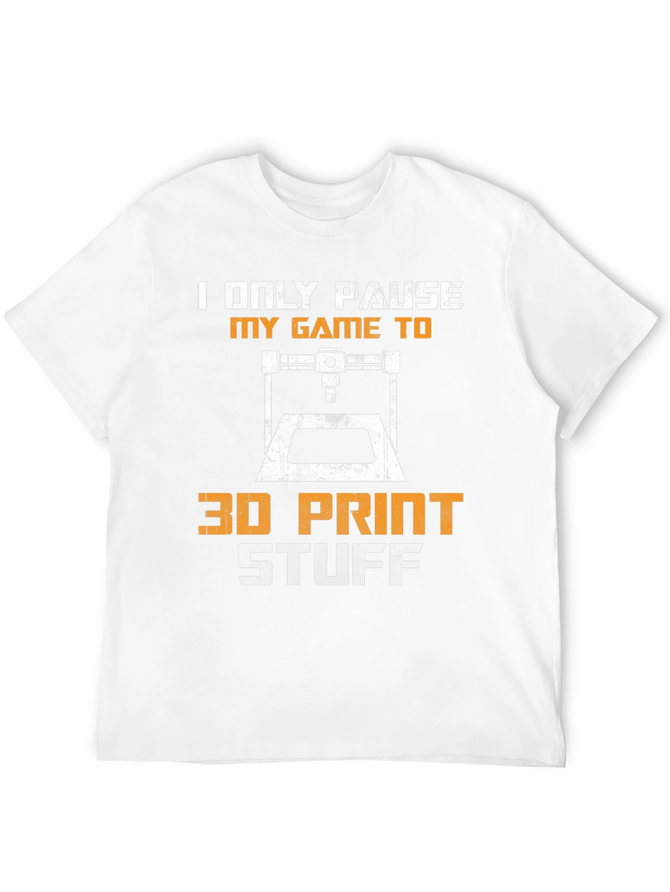 Black Gamer 3D Printing Hobby T-Shirt view 12
