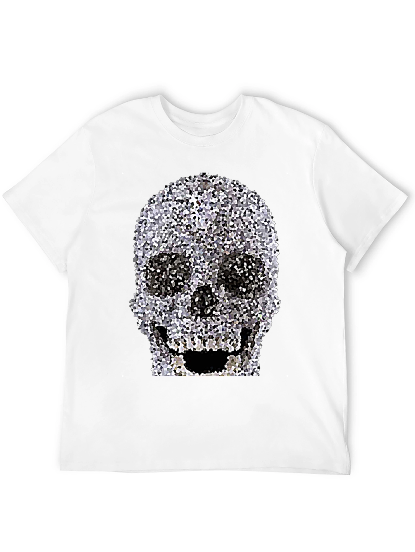 Black Skull Graphic Print T-Shirt view 12