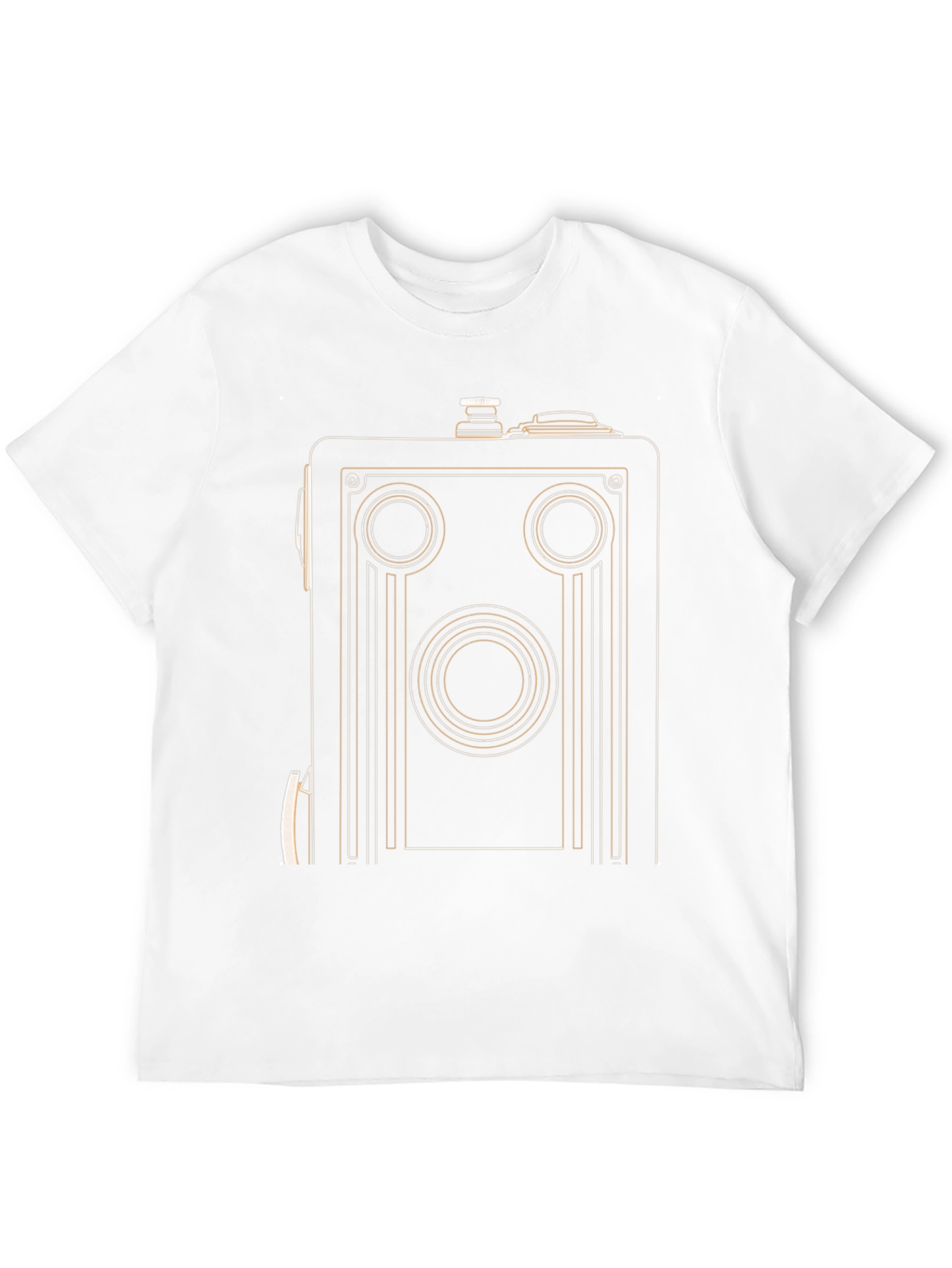 Black Retro Camera Graphic Tee - Vintage Style Cotton Shirt view 12