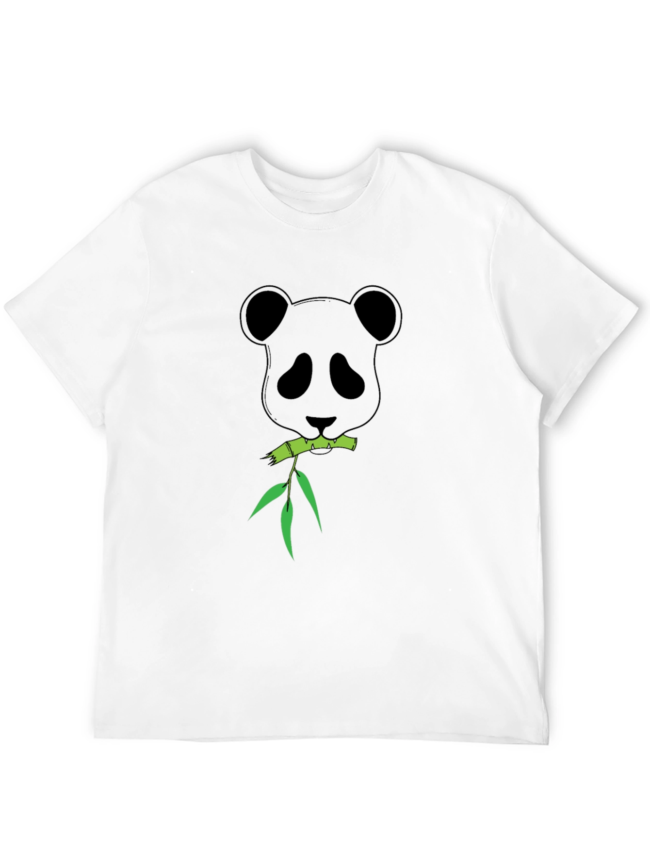 Black Panda Bamboo Graphic T-Shirt - Black view 12