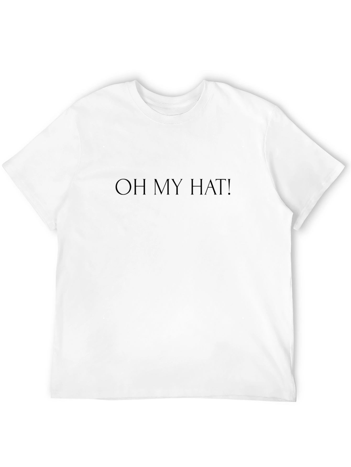 Black Oh My Hat! Men's Black T-Shirt - Casual Comfort view 12