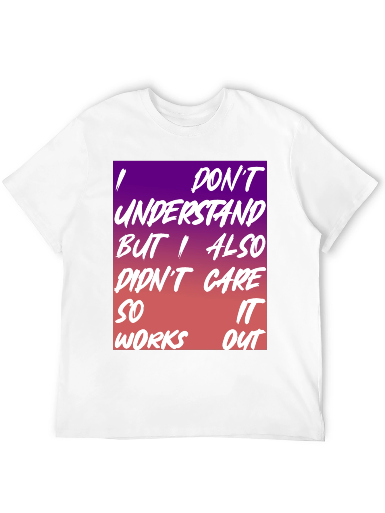 Black I Don't Understand Graphic Tee view 12