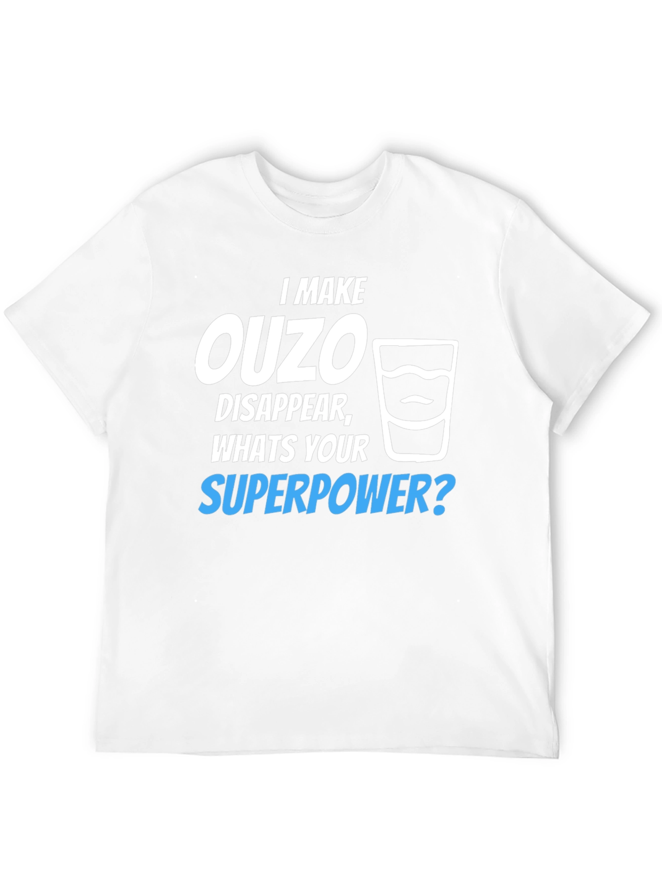 Ouzo Superpower T-Shirt - Funny Novelty Tee - 12