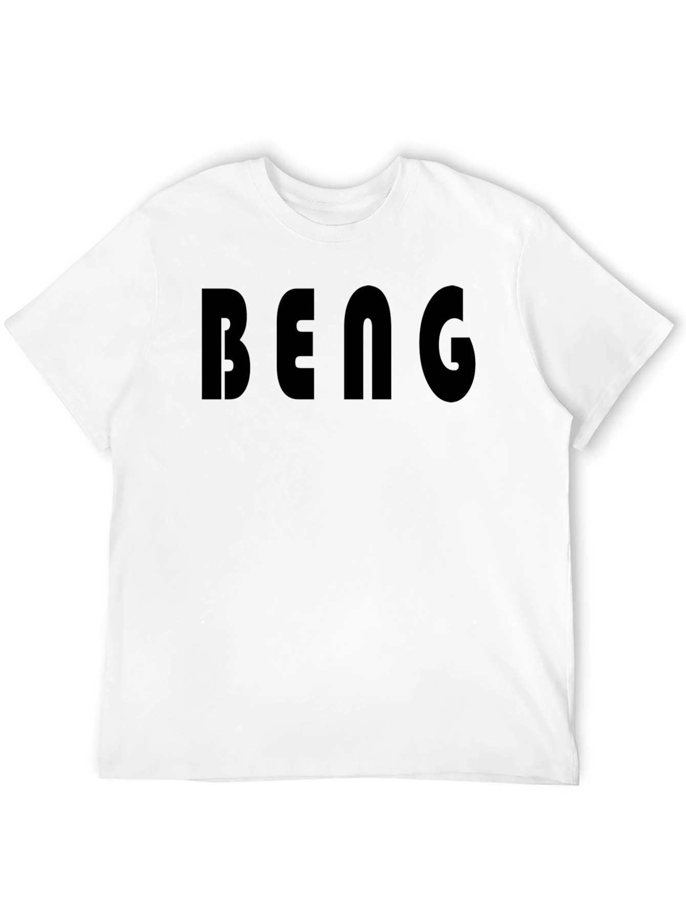 Black Bold 'BENG' Black Graphic Tee - Men's Casual Short Sleeve view 12