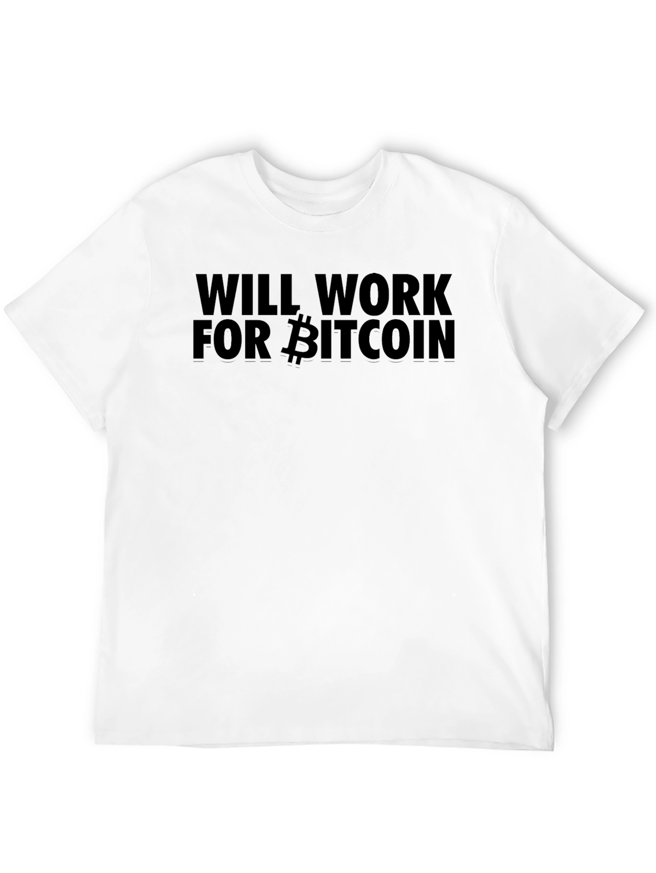 Black Will Work for Bitcoin T-Shirt view 12