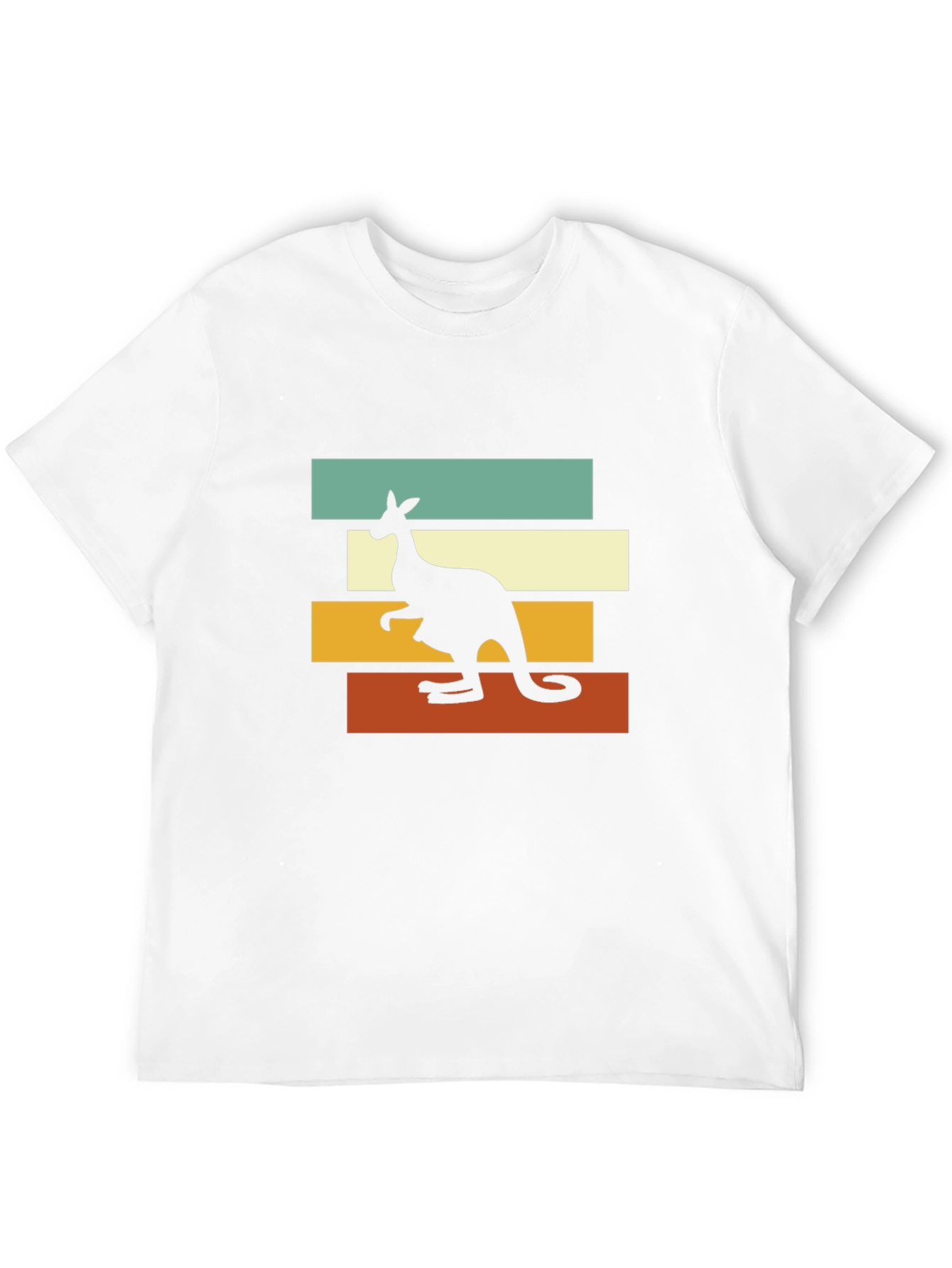 Black Retro Kangaroo T-Shirt - Vintage Style Aussie Tee view 12