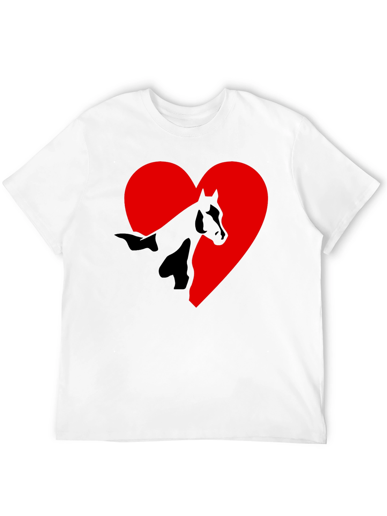 Black Horse Heart Graphic T-Shirt - Black Tee view 12