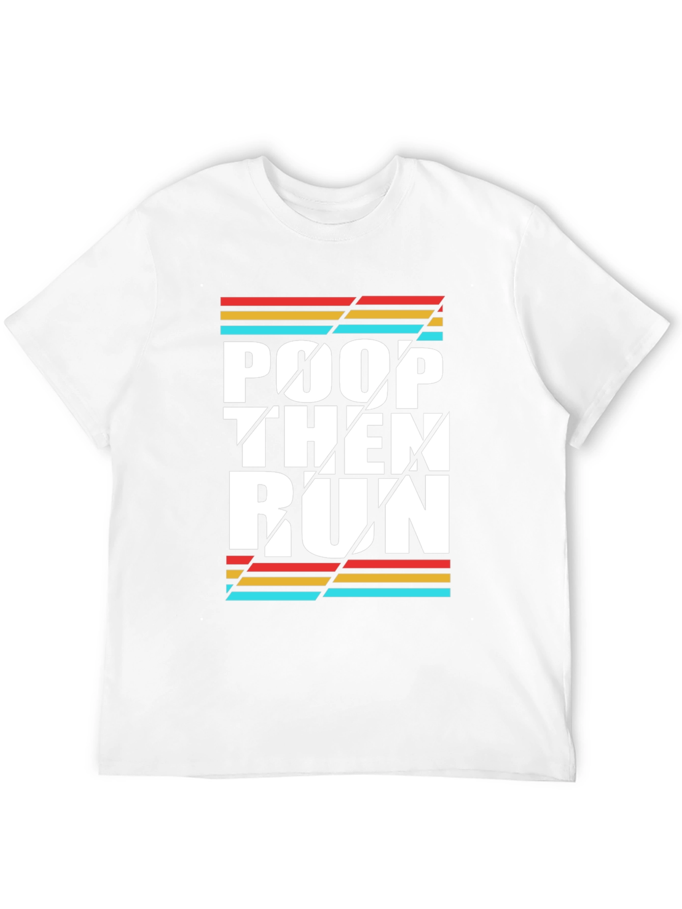 Black Poop Then Run Graphic Tee view 12