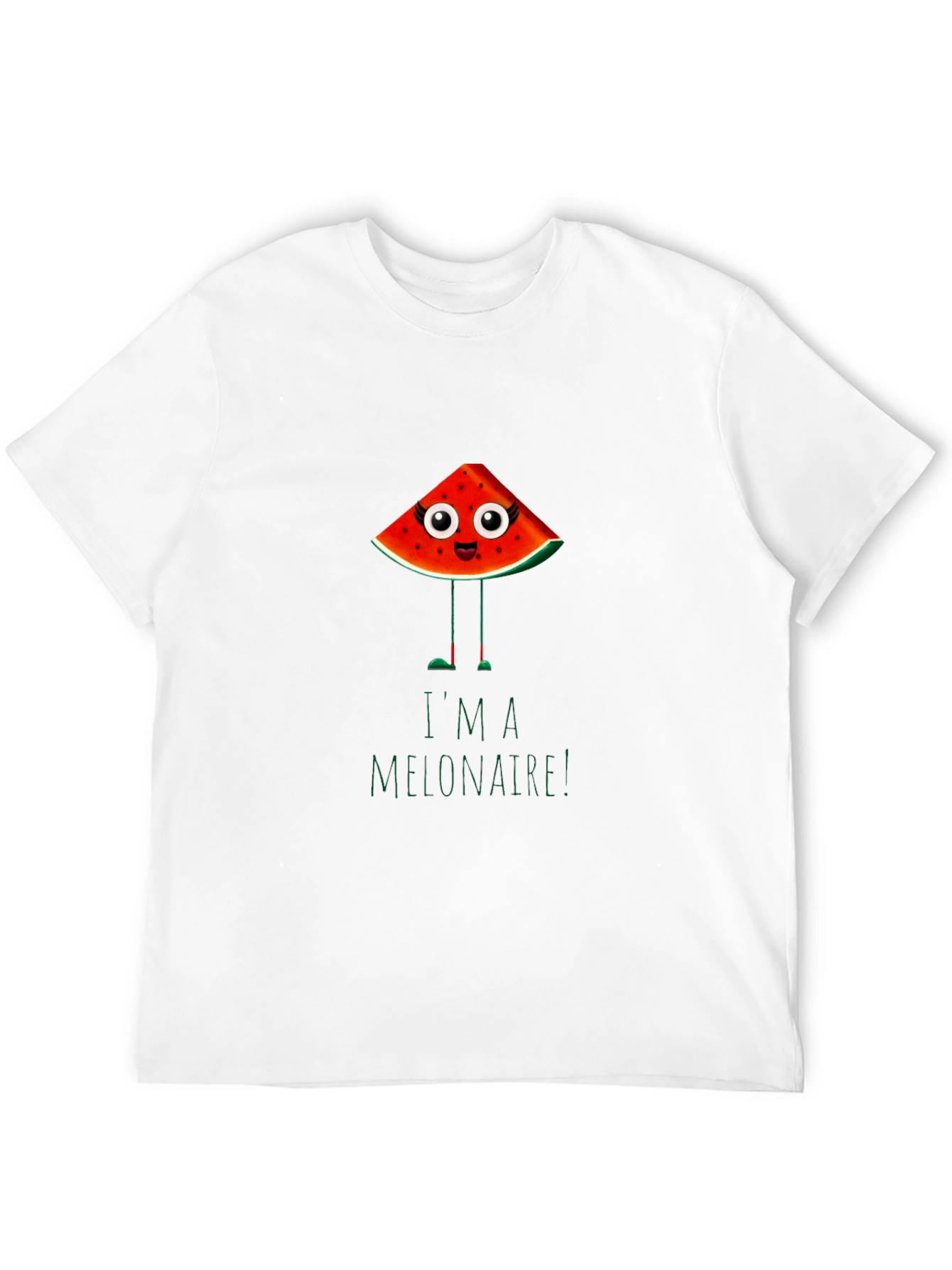 Black Funny Melonaire Graphic T-Shirt view 12