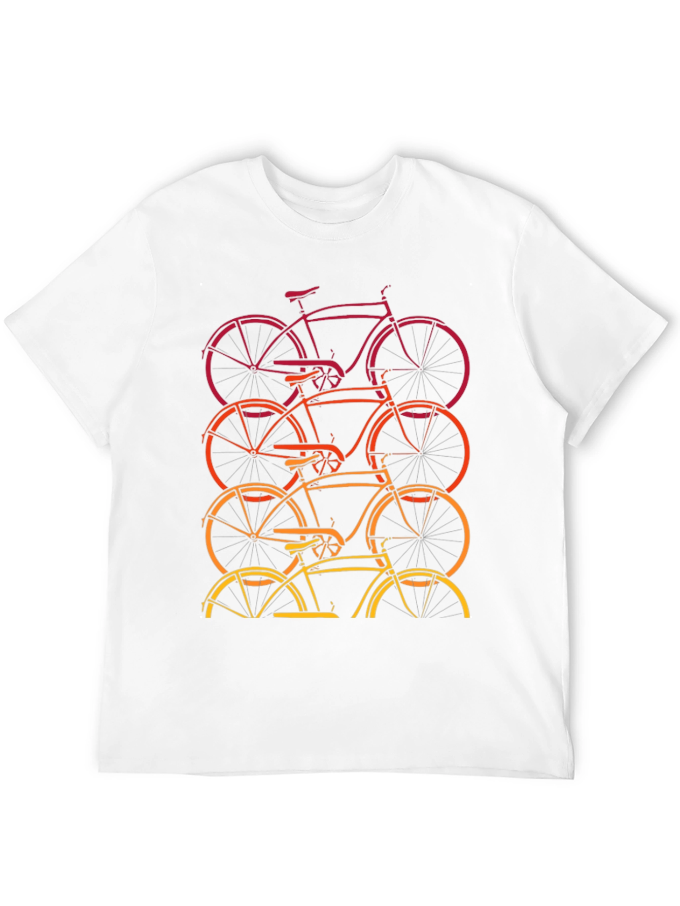 Black Retro Bike Stack Graphic Tee view 12