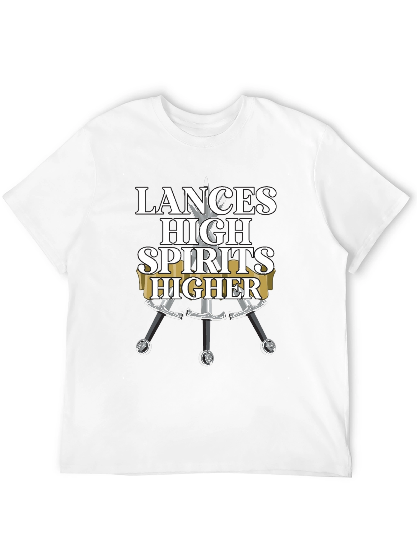 Black Lances High Spirits Higher Black T-Shirt view 12