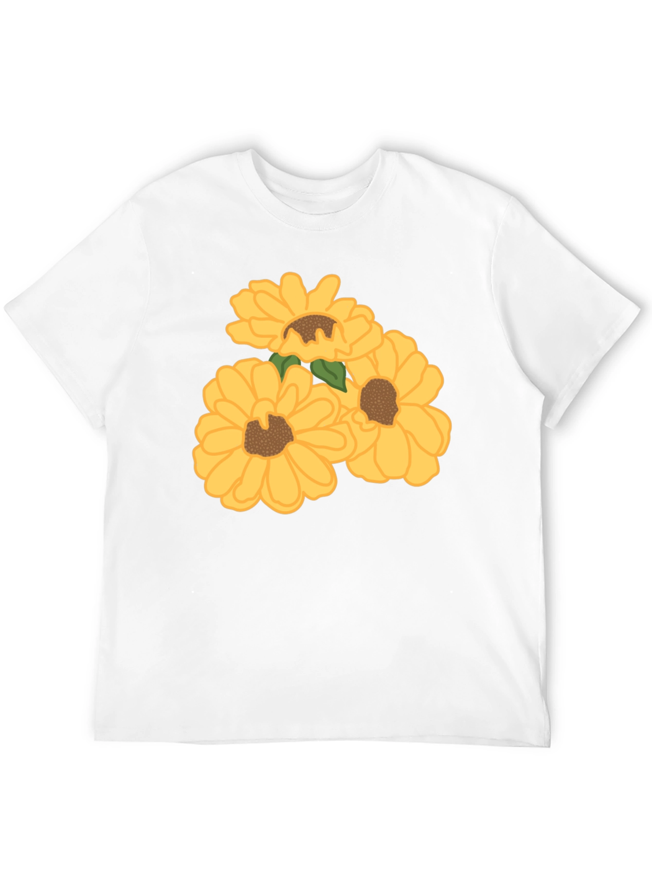 Black Sunflower Graphic Tee - Black Cotton Casual Shirt view 12