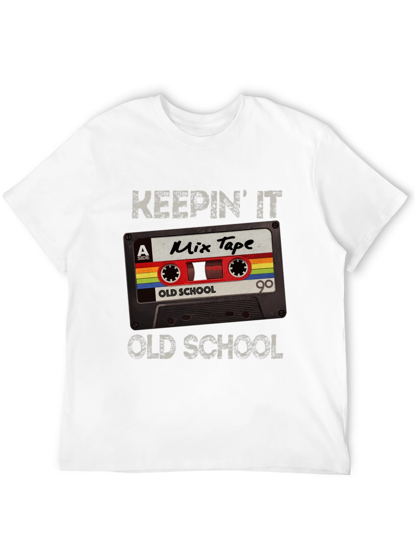 Black Keepin' It Old School Mix Tape Graphic Tee view 12