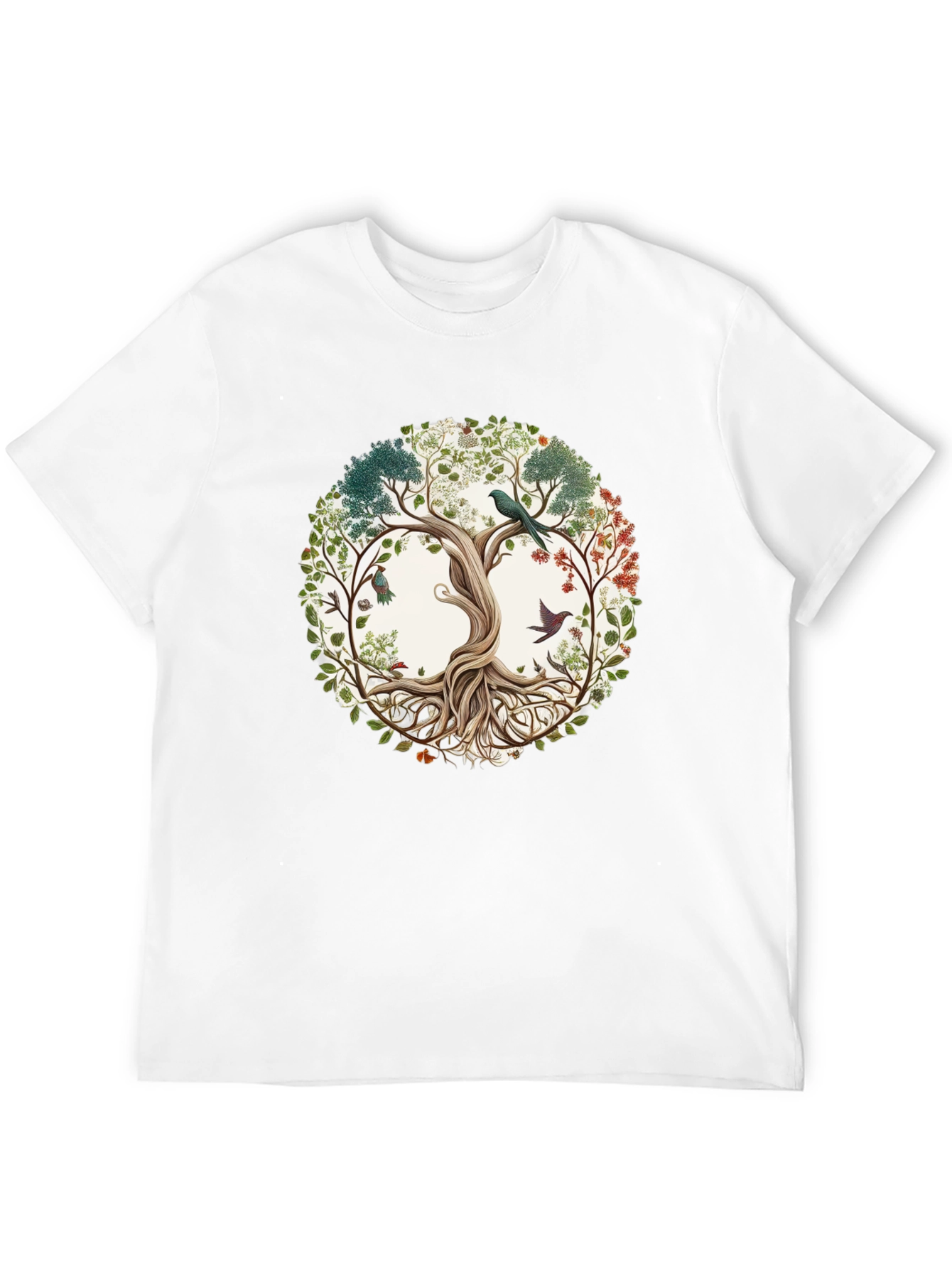 Black Nature Tree of Life Graphic Tee view 12