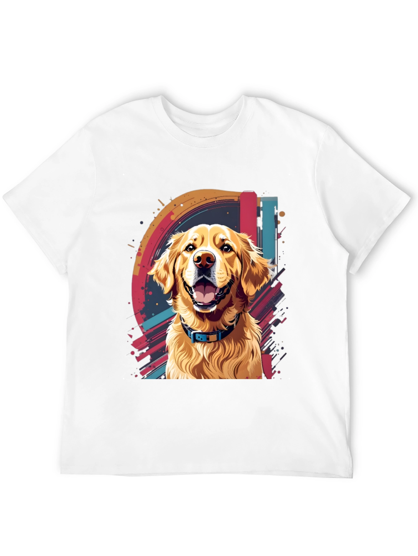 Dog Graphic Tee - Golden Retriever Art - 12
