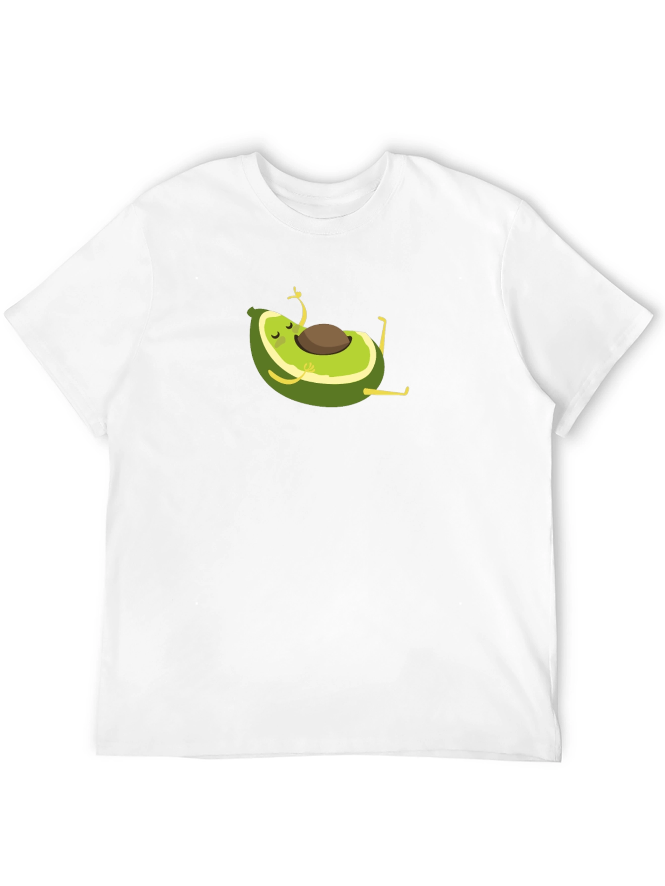 Black Yoga Avocado Black T-Shirt - Meditating Fruit Fun! view 12