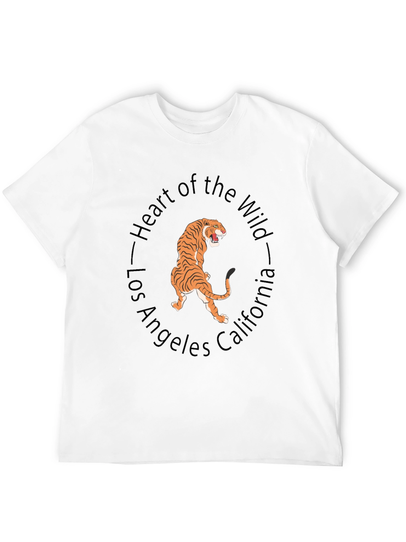 Black Heart of the Wild Tiger Graphic Tee view 12