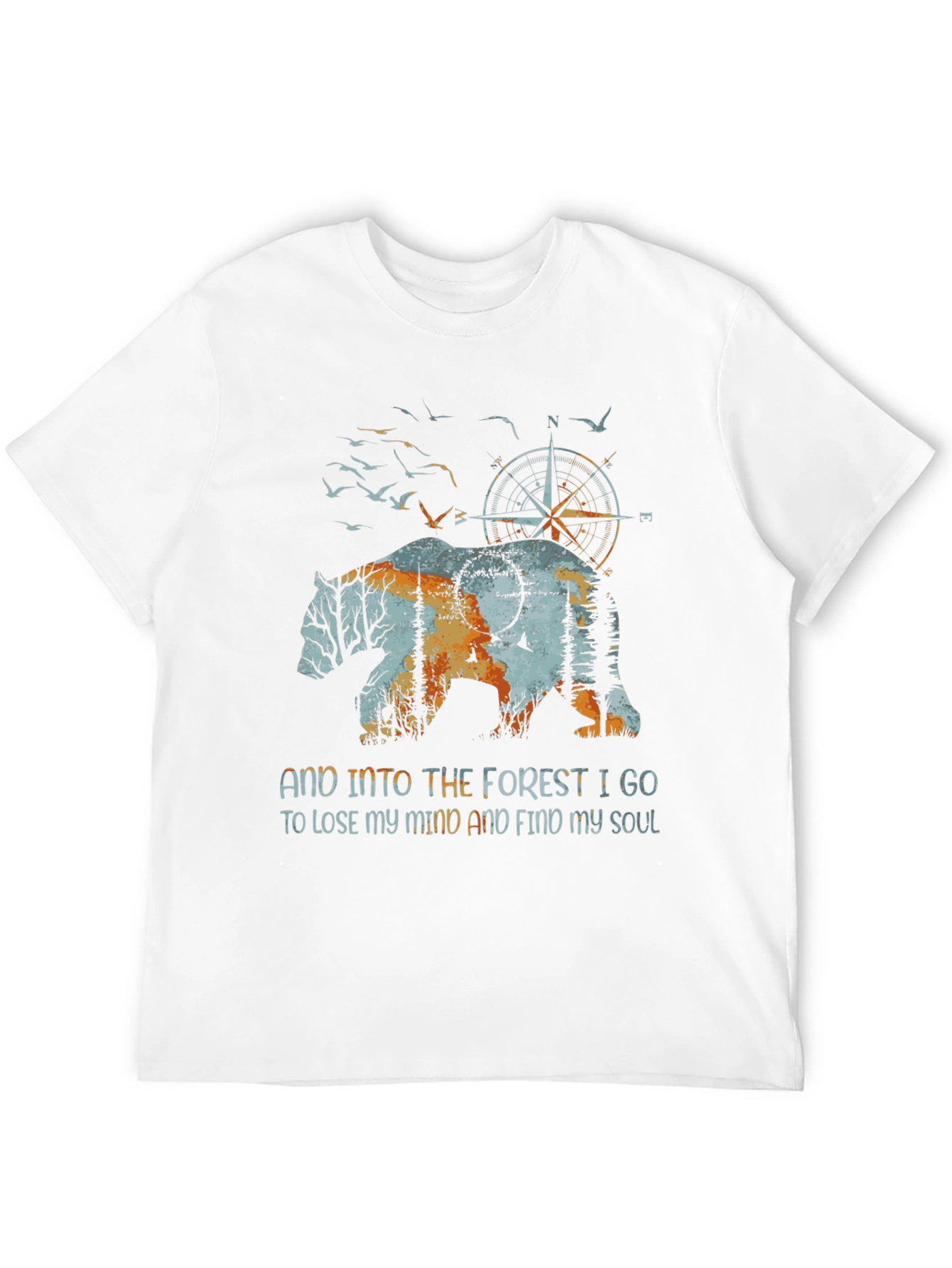 Black Nature Bear Graphic T-Shirt - Find Your Soul view 12