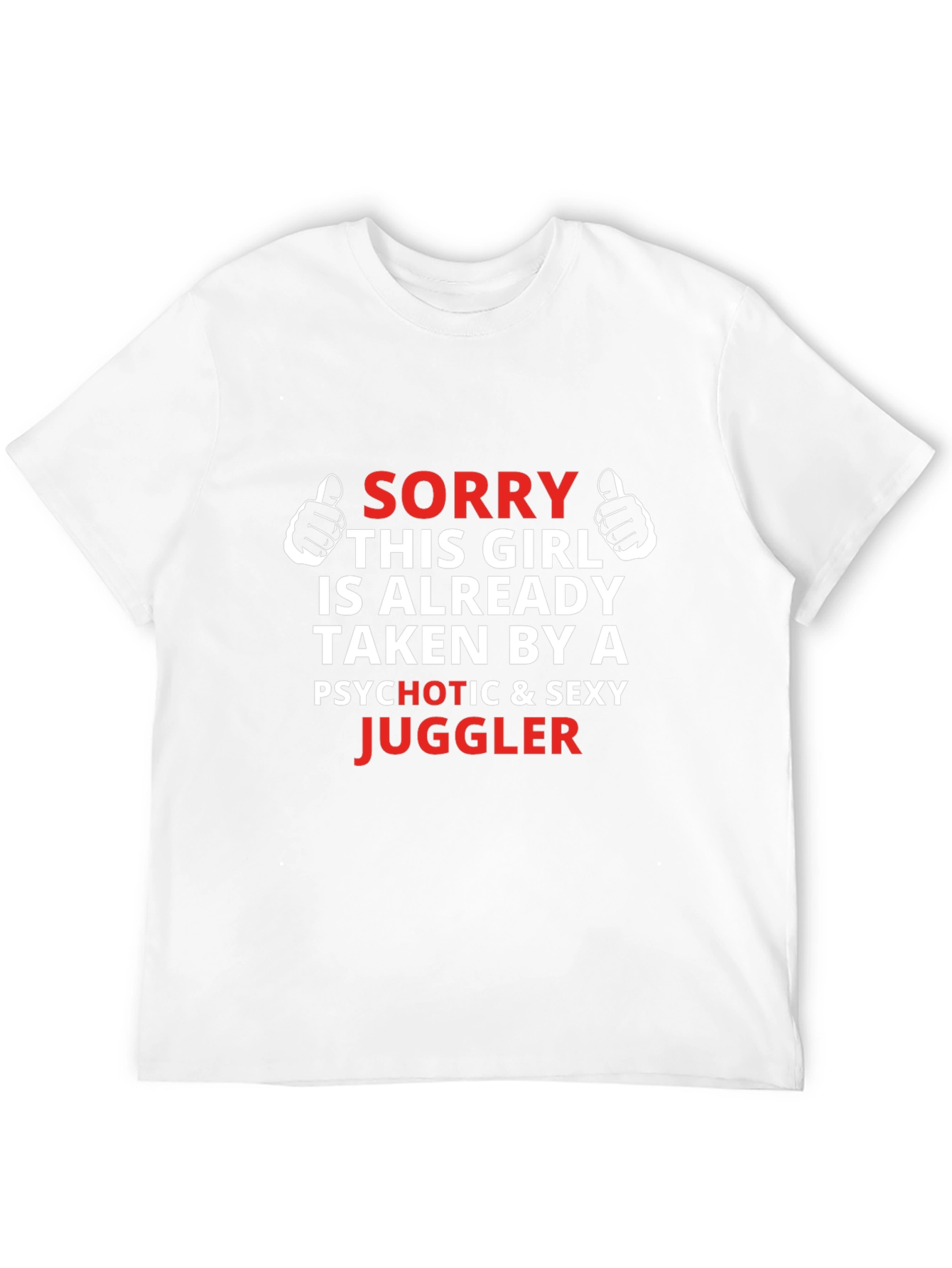 Black Humorous "Taken by Juggler" Graphic T-Shirt view 12