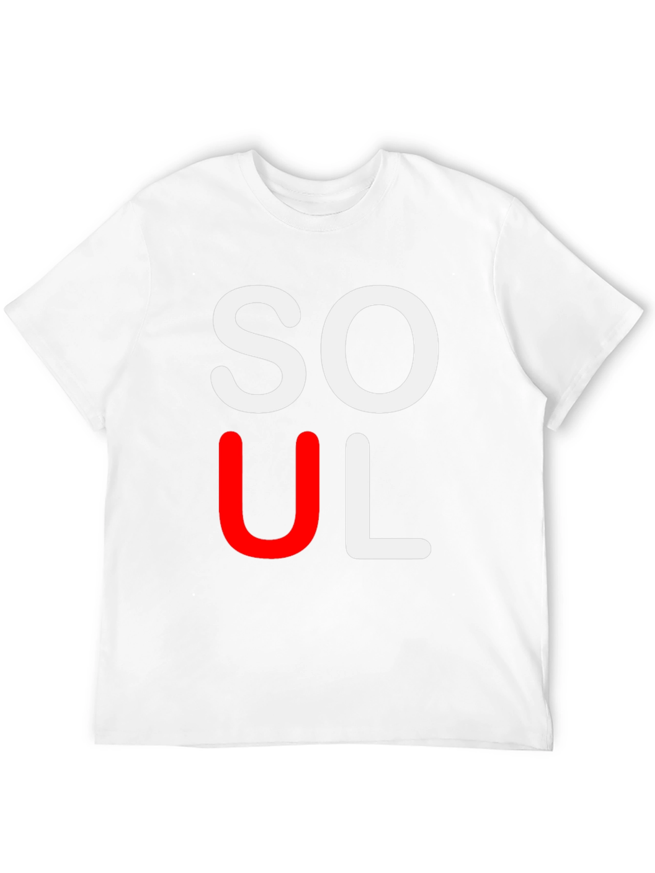 Black Stylish "SOUL" Graphic Tee - Black view 12