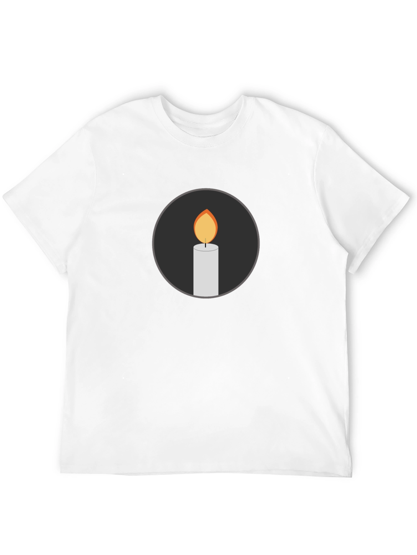 Black Candle Graphic Black T-Shirt view 12