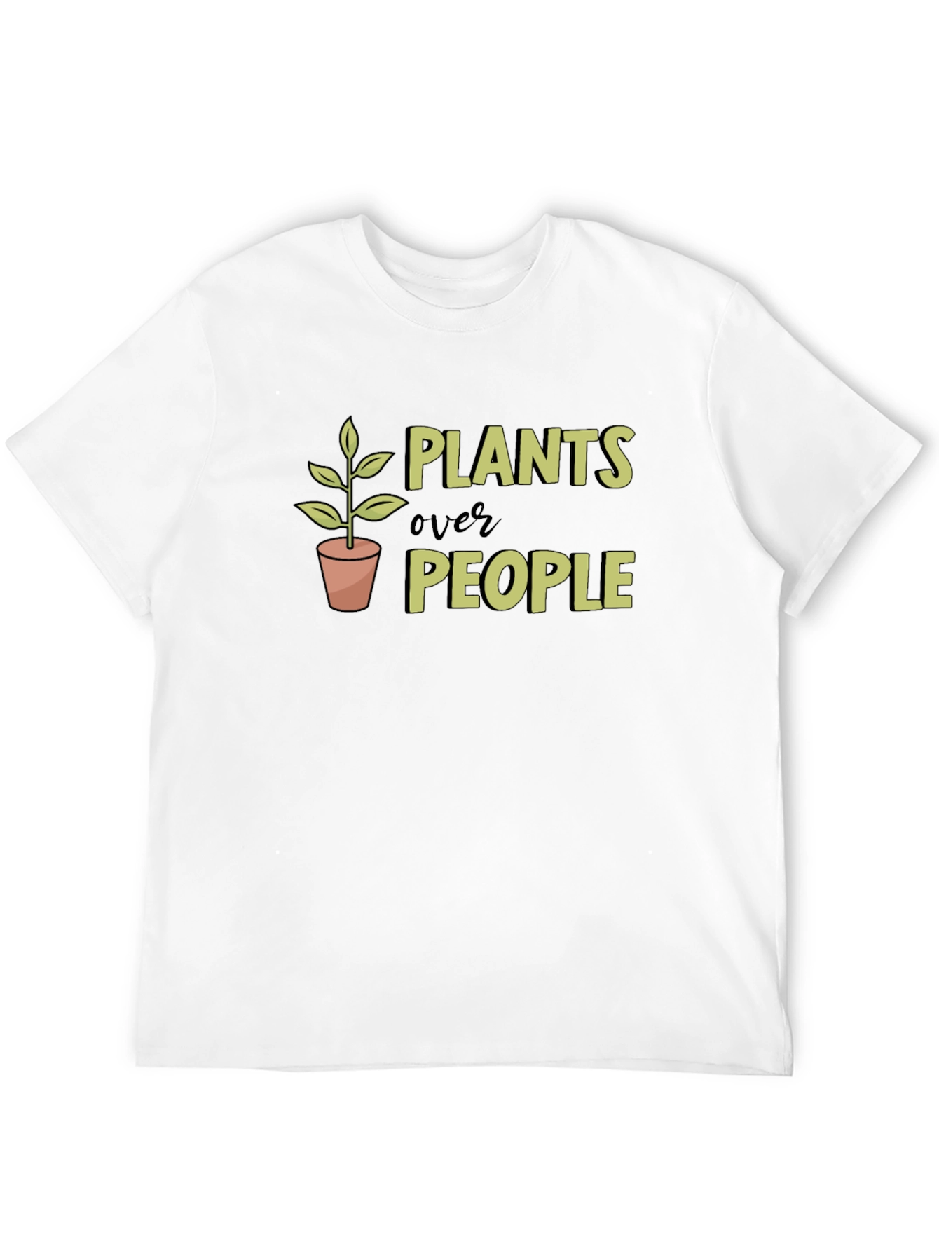 Black Plants Over People Graphic Tee - Black view 12