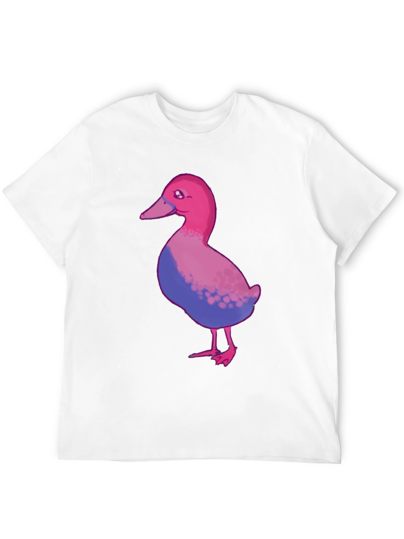 Black Bisexual Pride Duck T-Shirt - Black Cotton Blend view 12