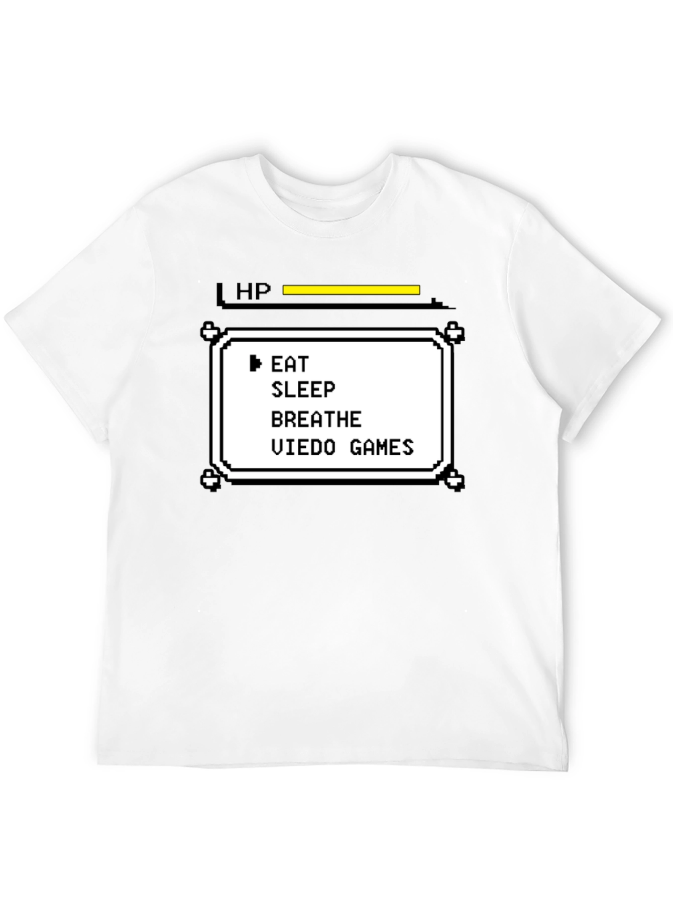 Black Gamer Life Stats T-Shirt - Eat Sleep Breathe Video Games view 12