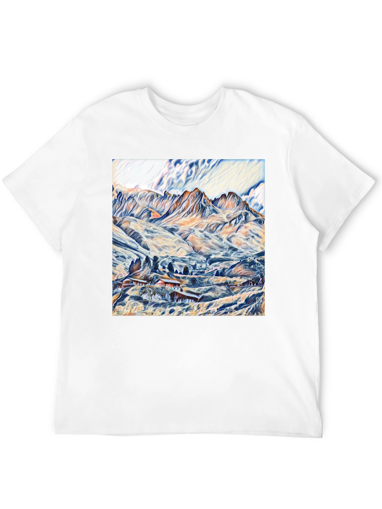 Black Mountain Vista Graphic Tee - Artistic Design view 12