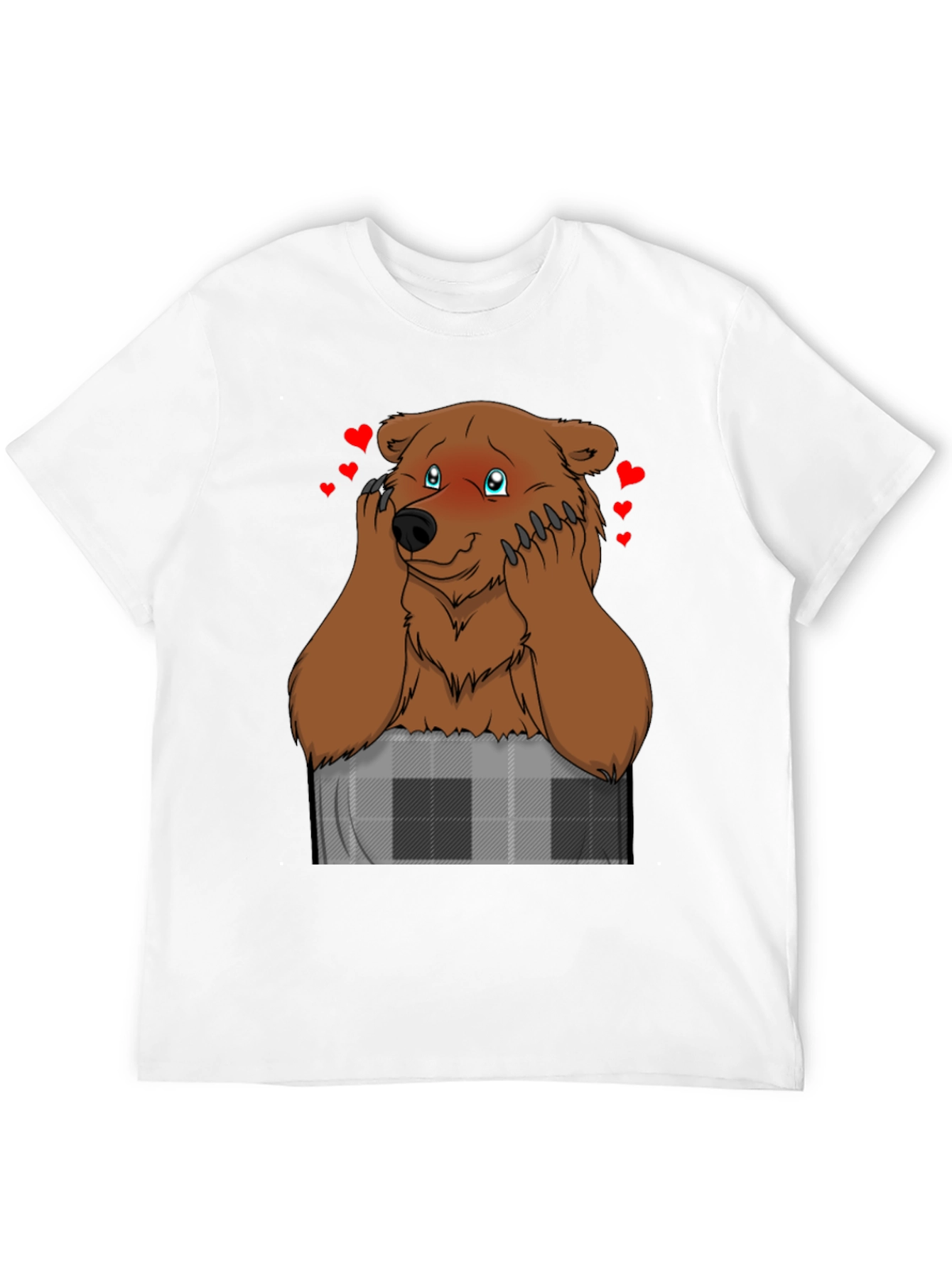 Black Lovestruck Bear Graphic T-Shirt view 12