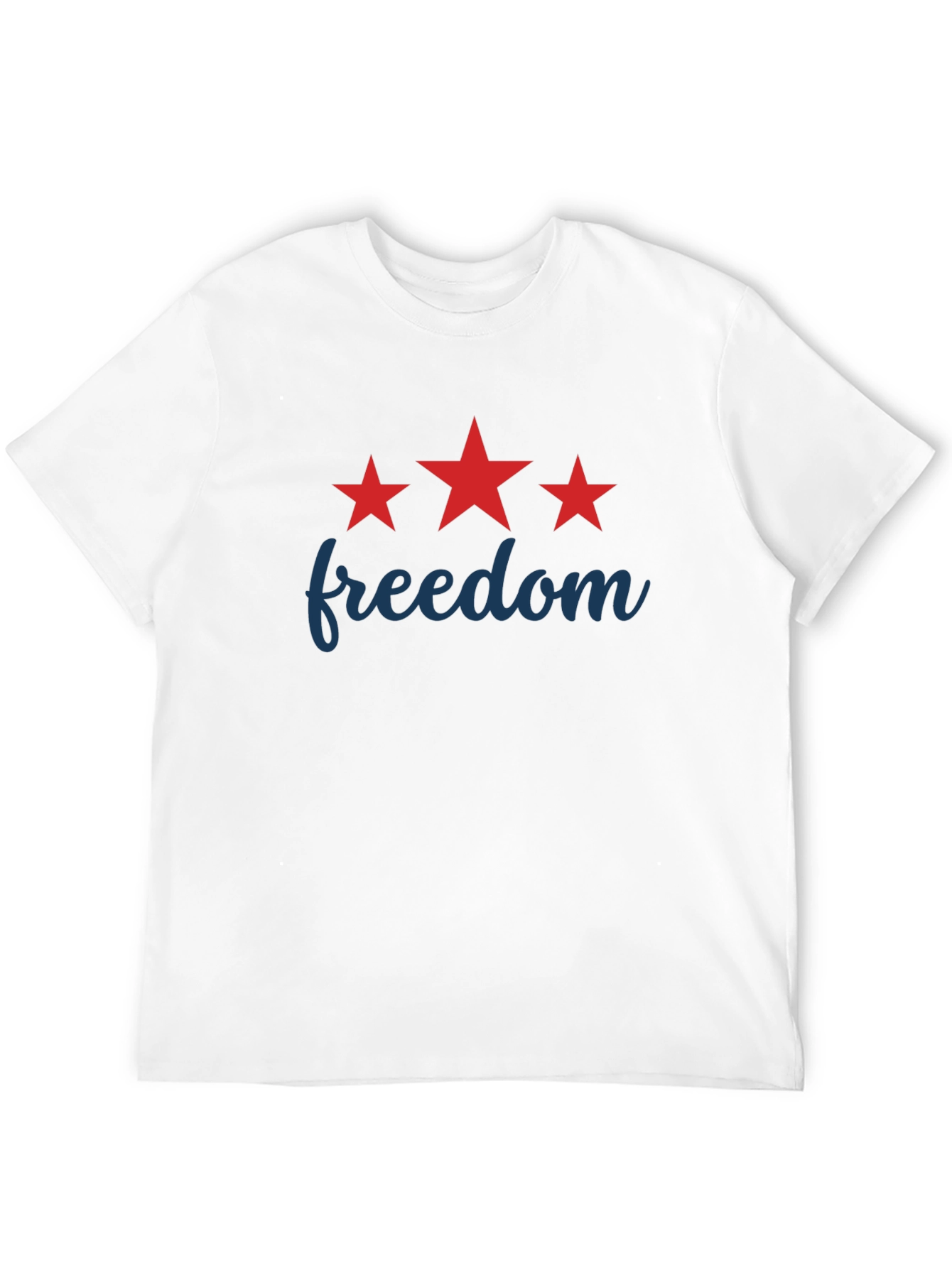 Black Freedom Star Graphic Tee - Patriotic Style view 12