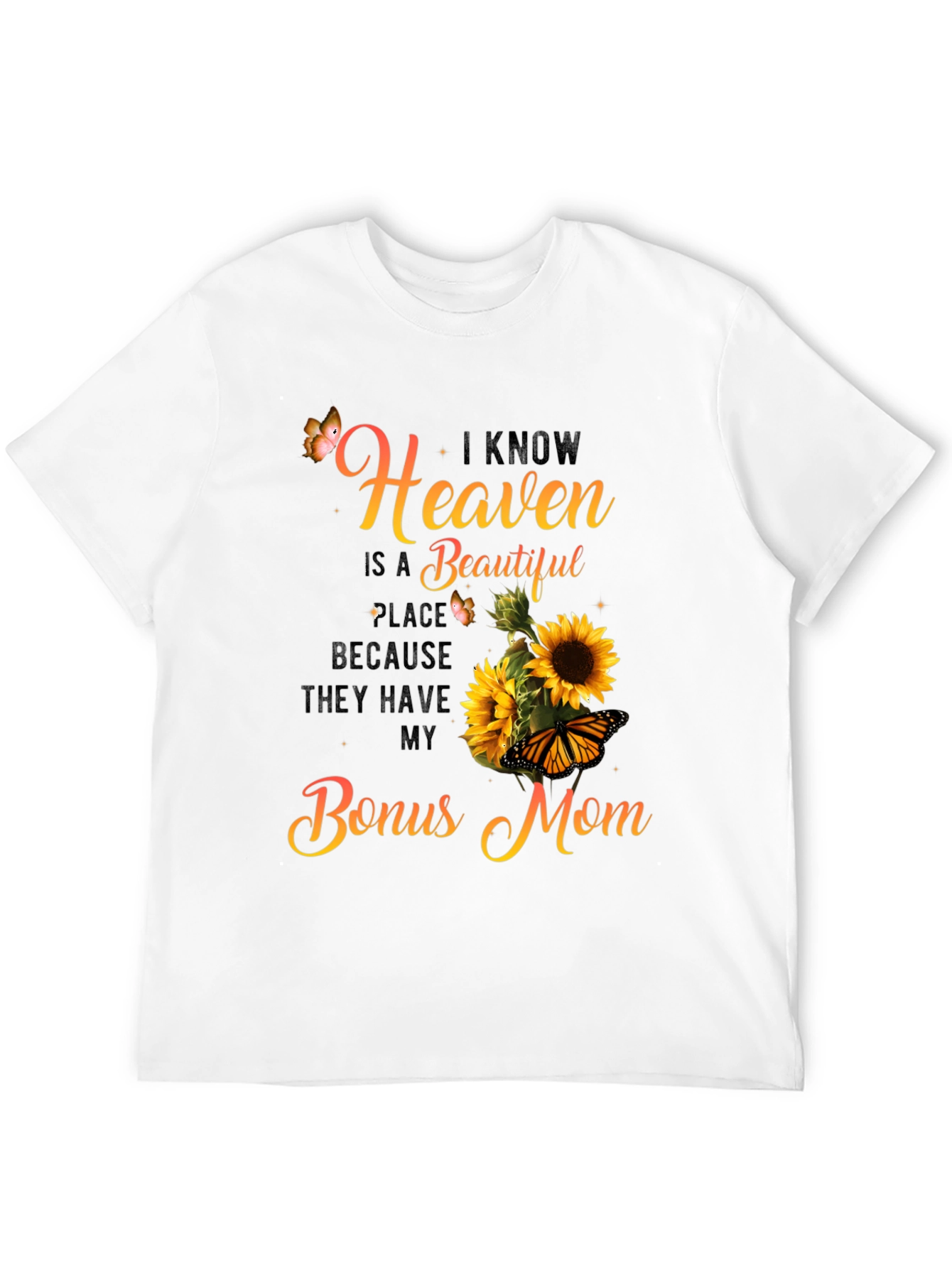 Black Bonus Mom Sunflower Graphic Tee view 12