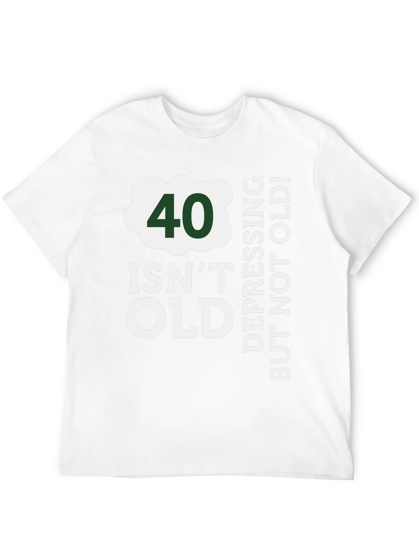 Black 40 Isn't Old Funny Birthday T-Shirt view 12