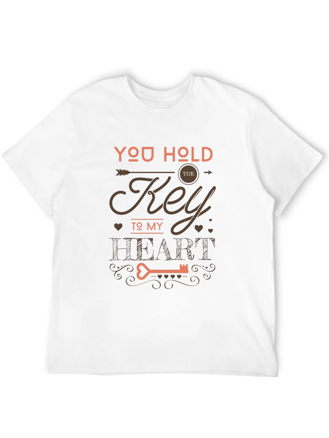 Black You Hold the Key to My Heart T-Shirt view 12