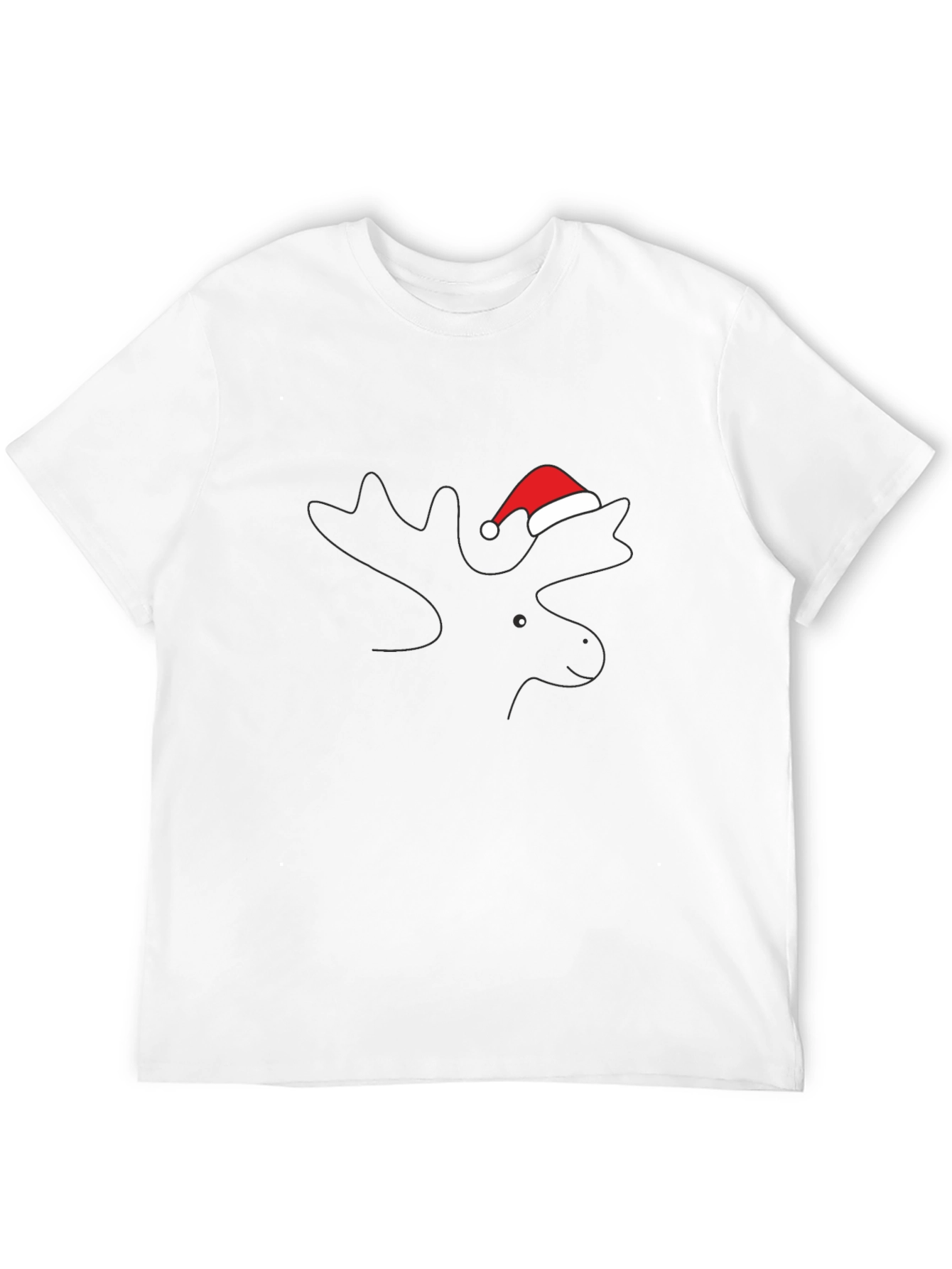 Black Festive Moose Tee - Holiday Style view 12